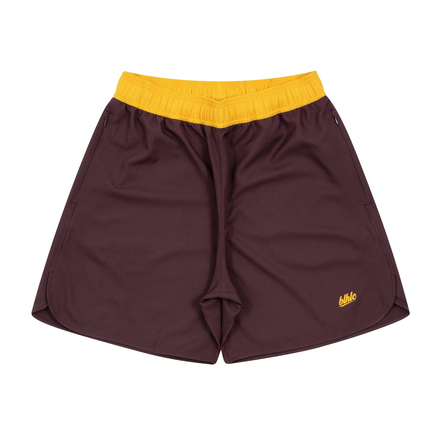 The Neighborhood Classic Zip Shorts (maroon)