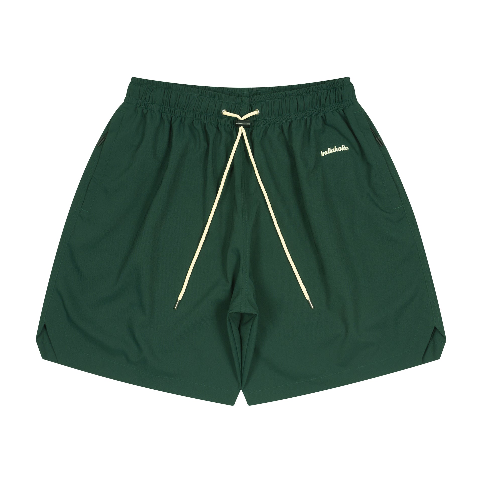 Logo Anywhere Zip Shorts (dark green) – ballaholicオンラインショップ 