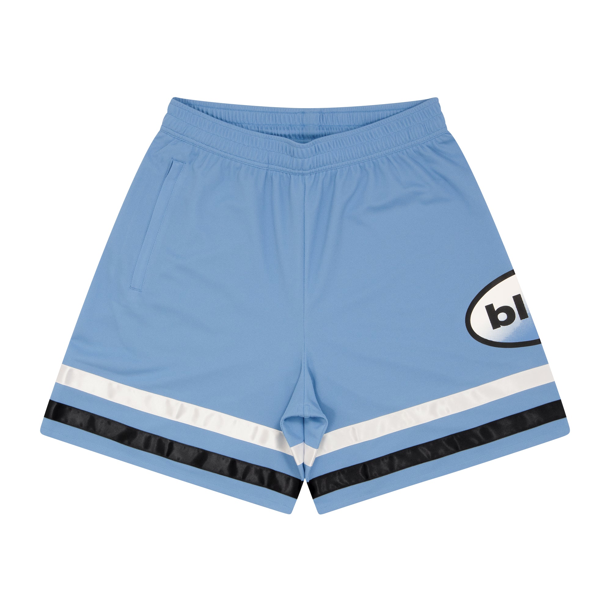 blhlc Oval Logo Single Pocket Zip Shorts (sax) – ballaholicオンラインショップ