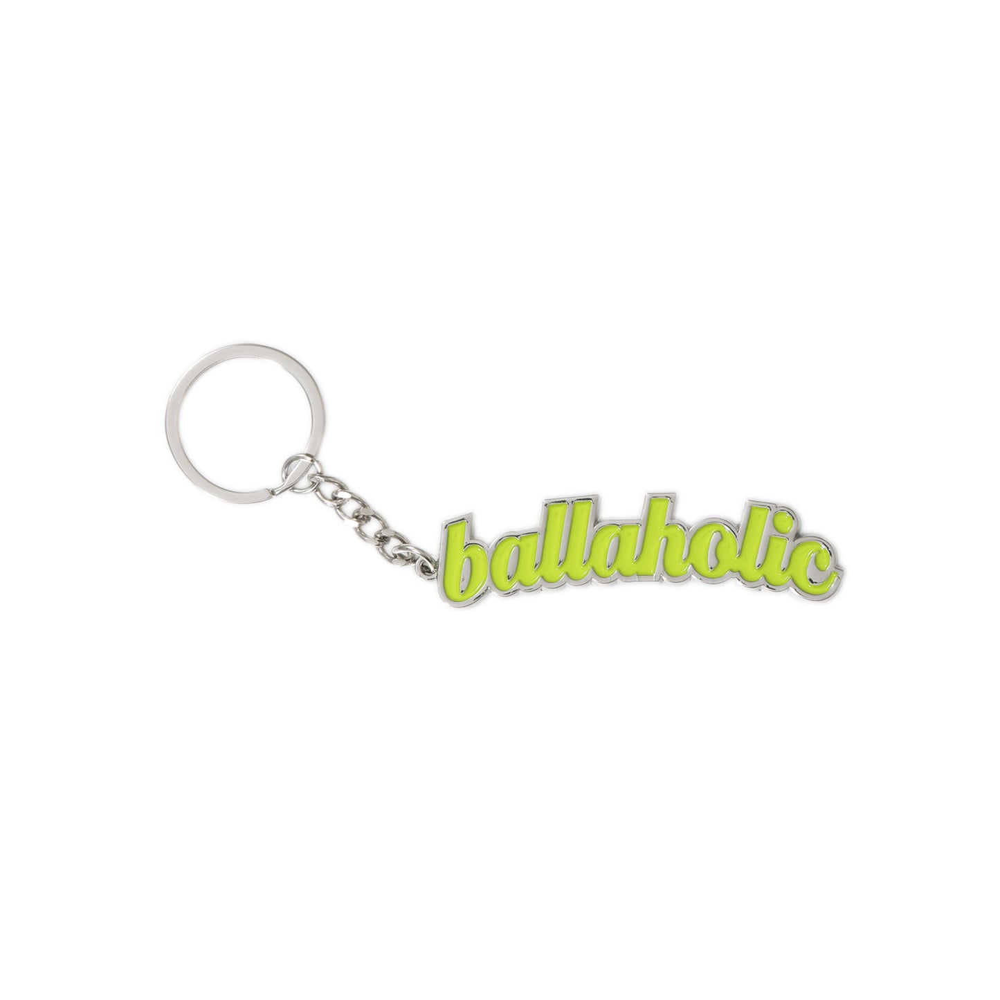 Logo Keychain (silver/sharp green)