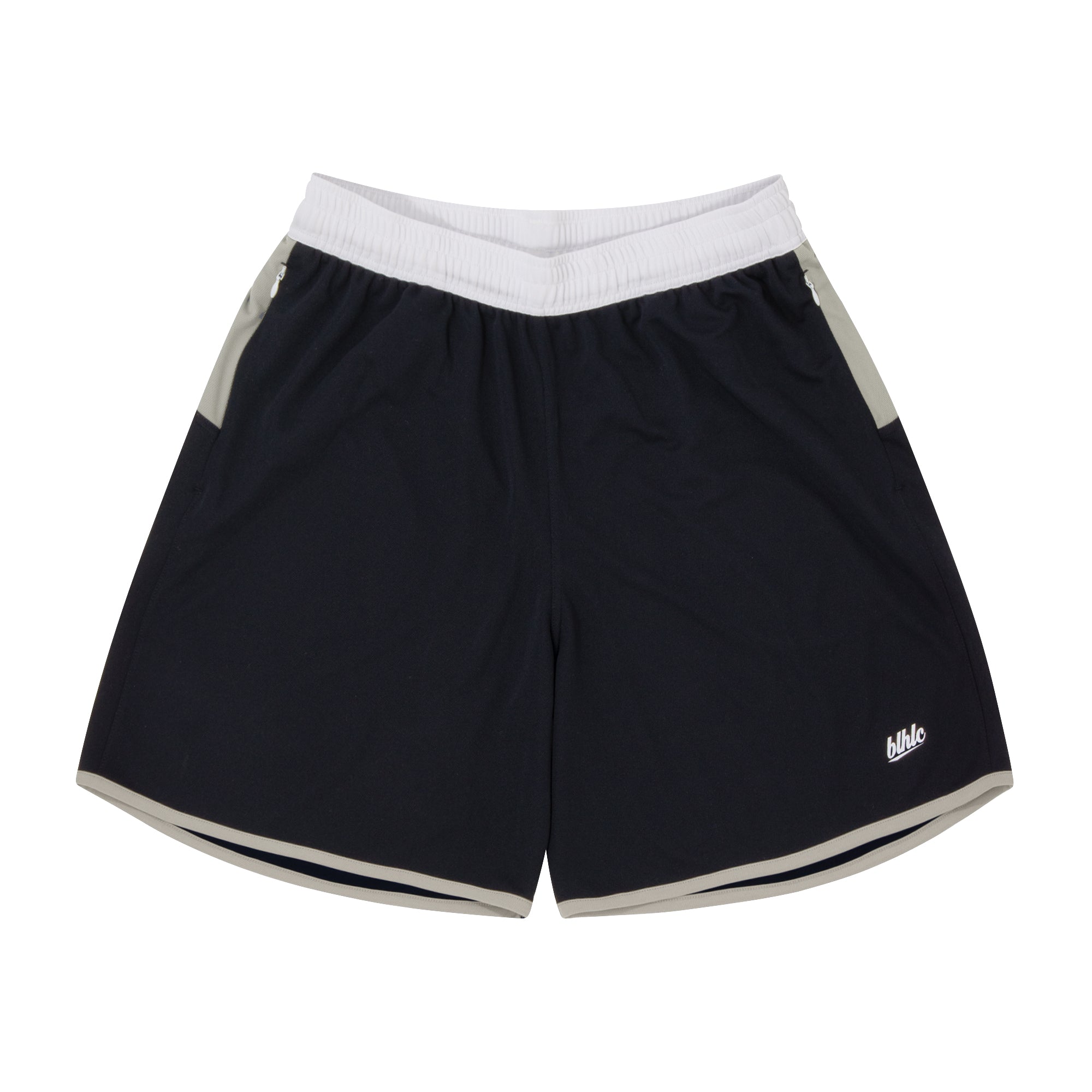 Color Blocked Zip Shorts (night sky/gray/white) – ballaholic