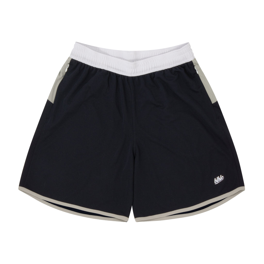 Color Blocked Zip Shorts (night sky/gray/white) – ballaholic