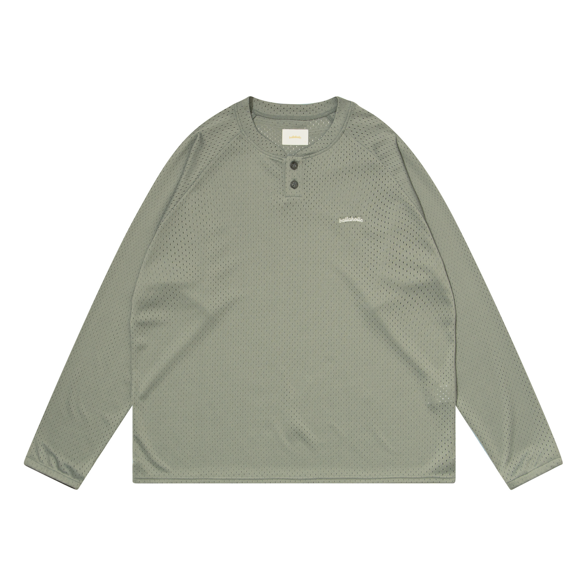 Logo Mesh Long Shirt (gray)