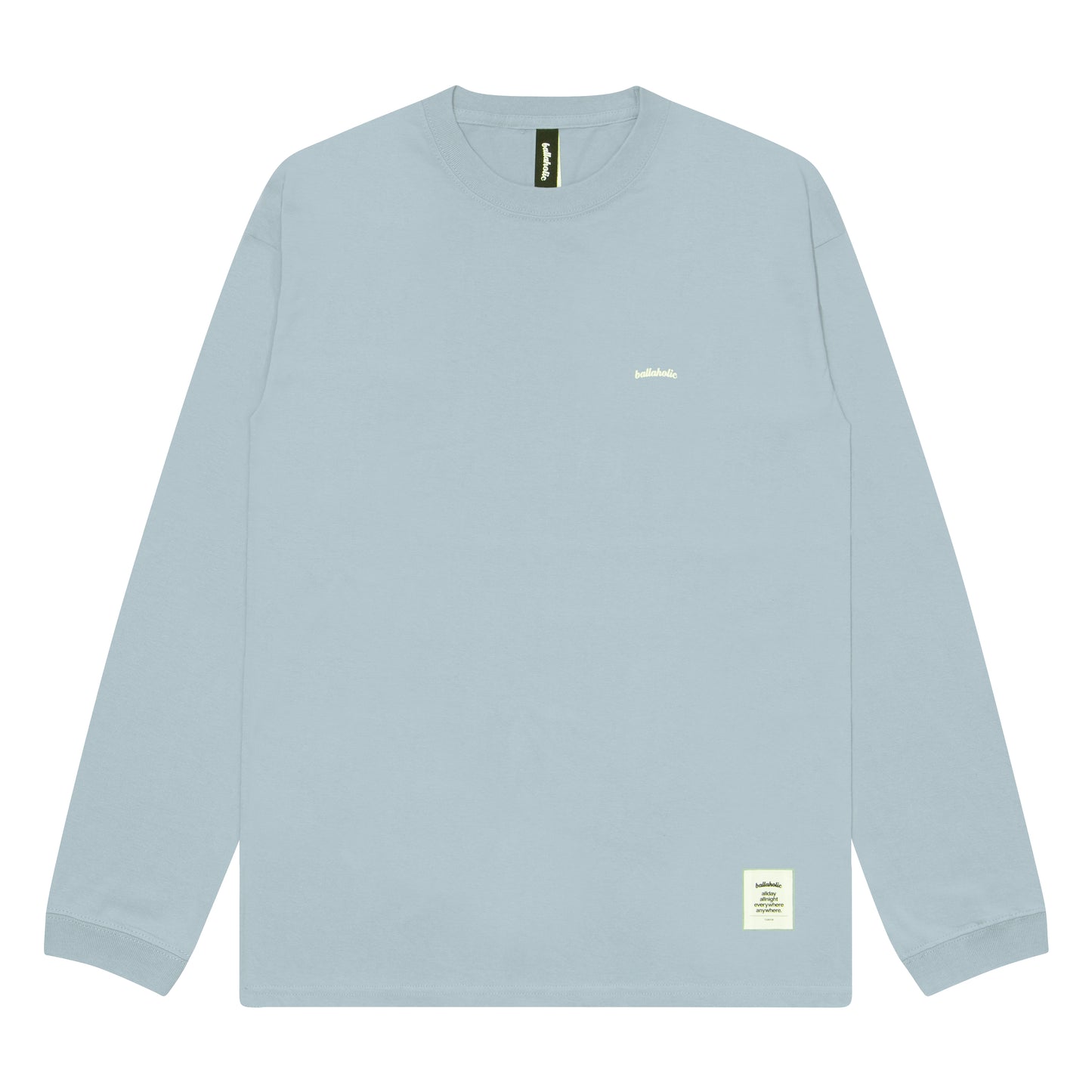 Micro Logo Long Tee (slate blue/white)