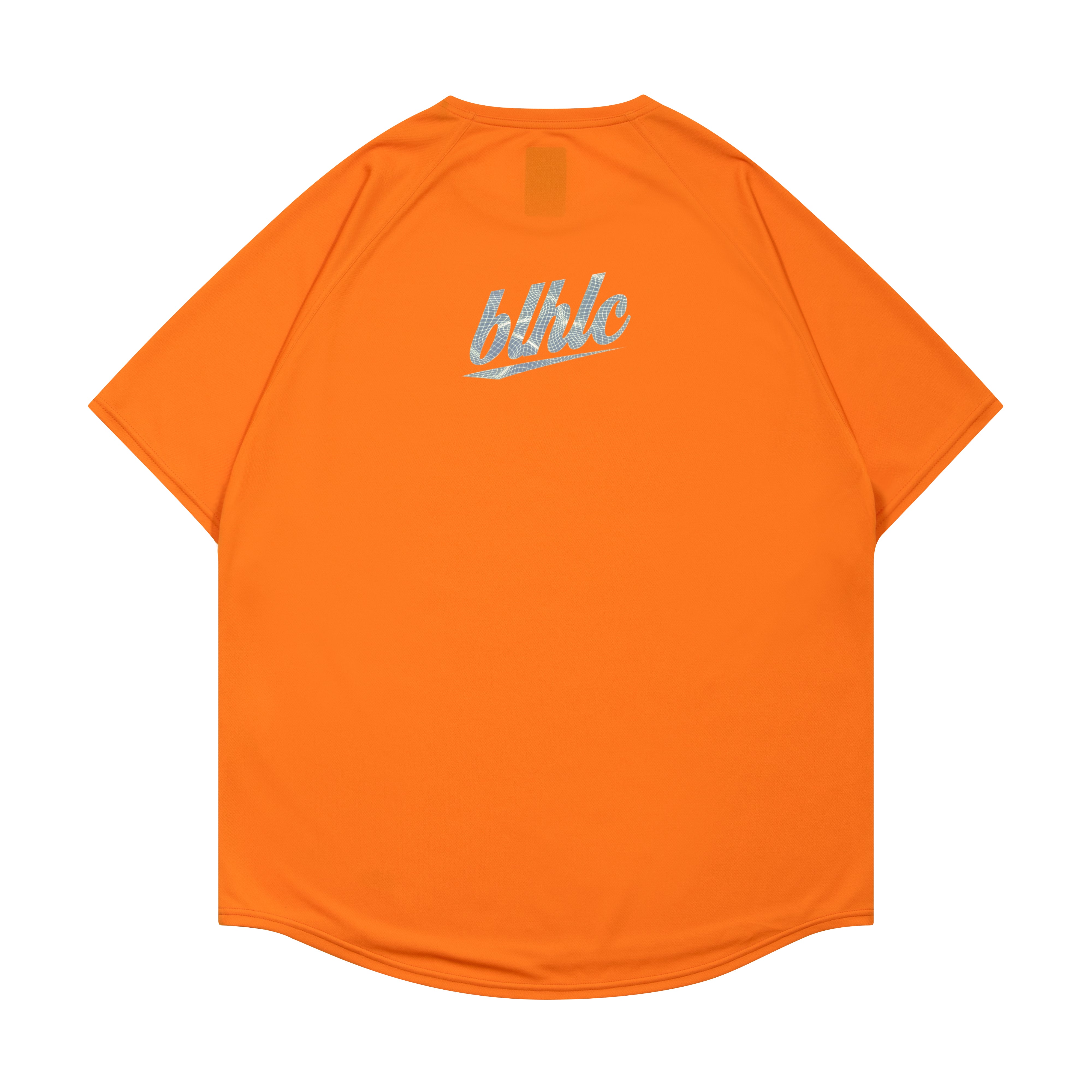 3D-Net blhlc Back Print Cool Tee (orange/mosaic blue/white