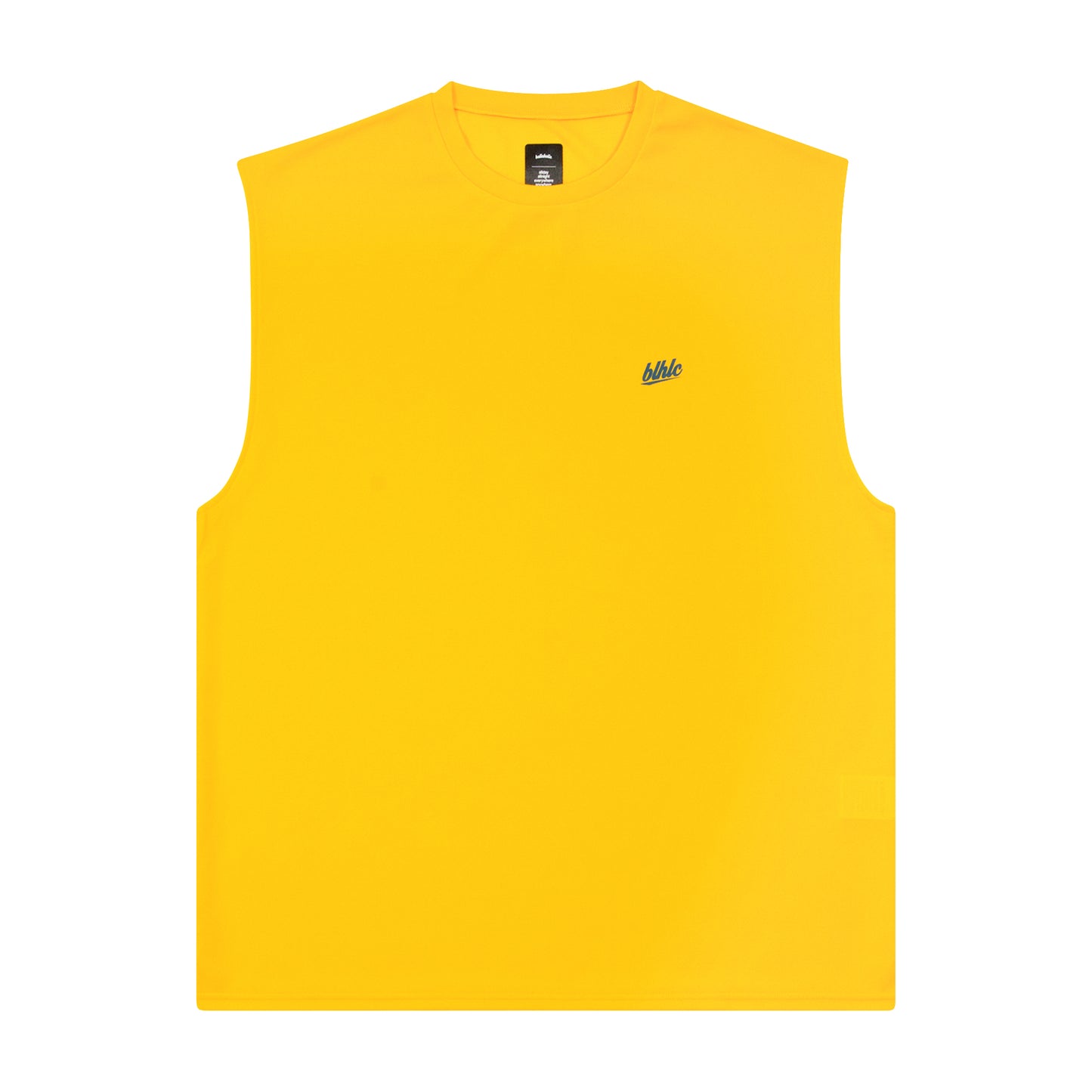 blhlc Back Print No Sleeve Tops (yellow/marine digital camo)