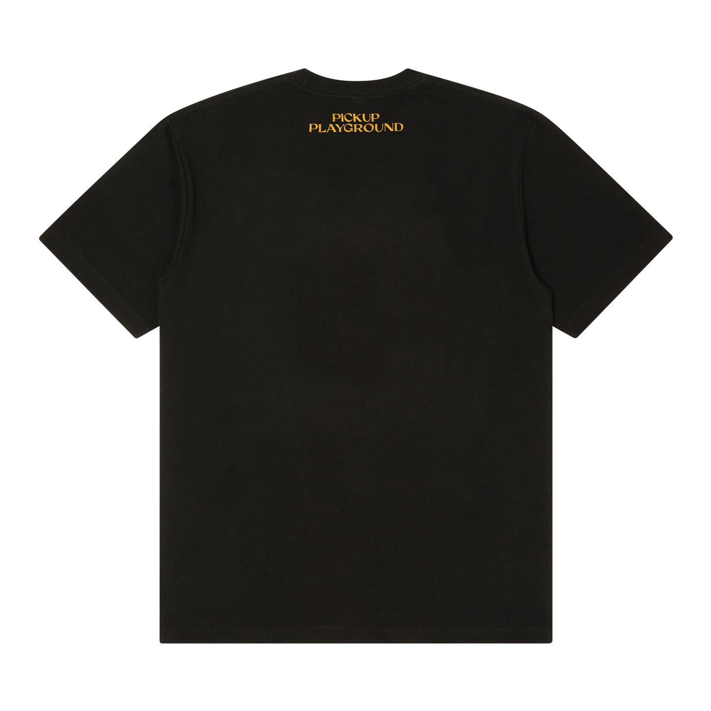 Logo Tee -PICK UP PLAYGROUND- (black/yellow)
