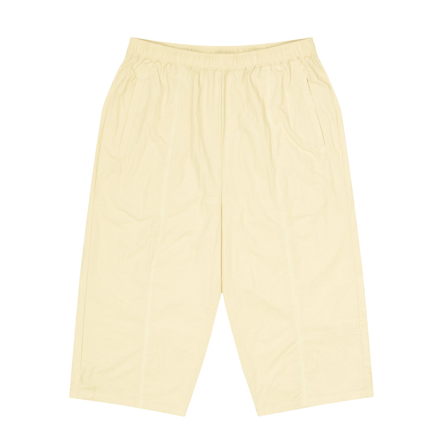 Logo Nylon Cropped Pants (ivory)