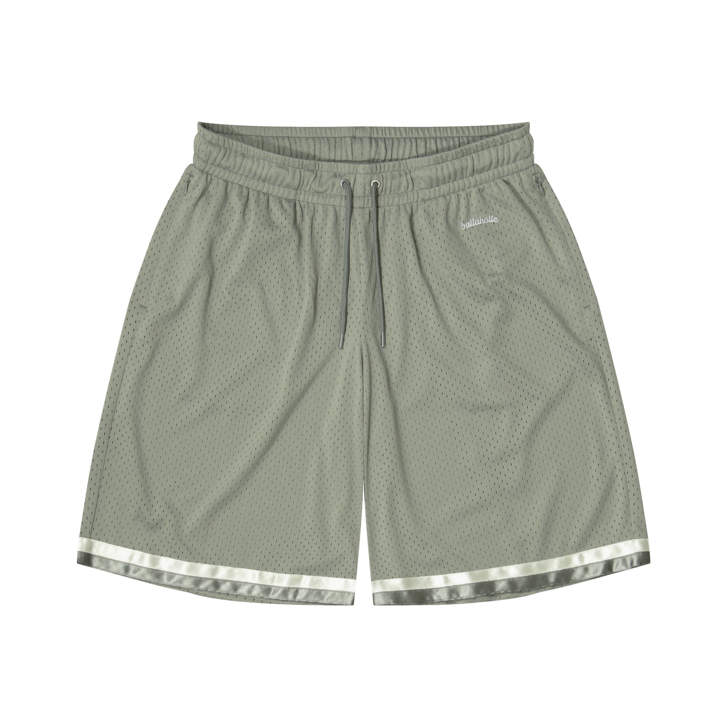 Tape Mesh Zip Shorts (gray)
