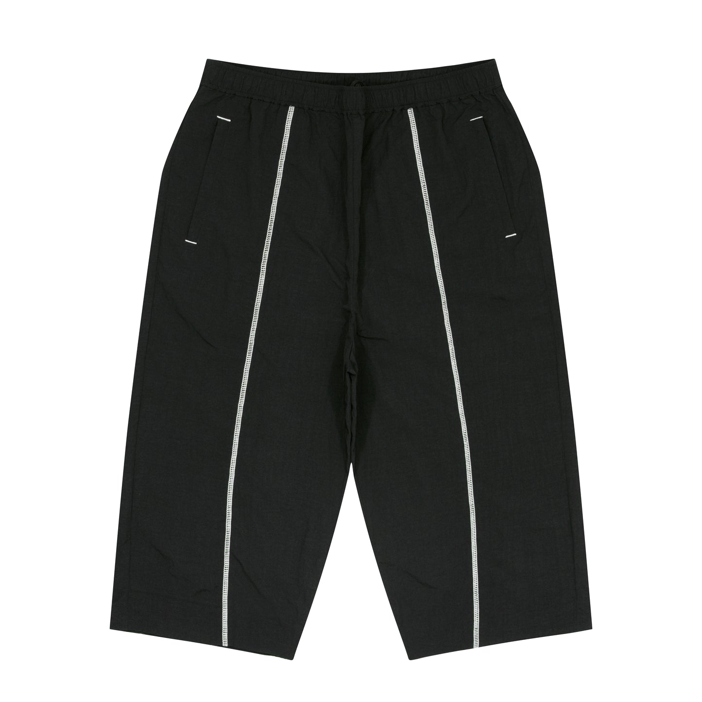 Logo Nylon Cropped Pants (black)