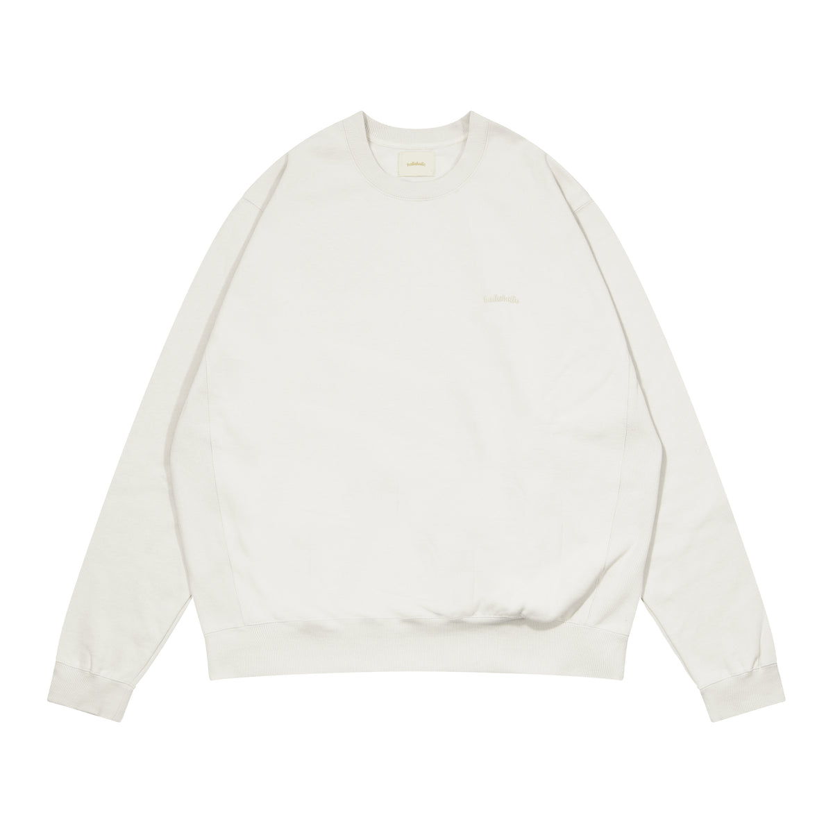 Small Logo Crew Sweatshirt (ice gray)