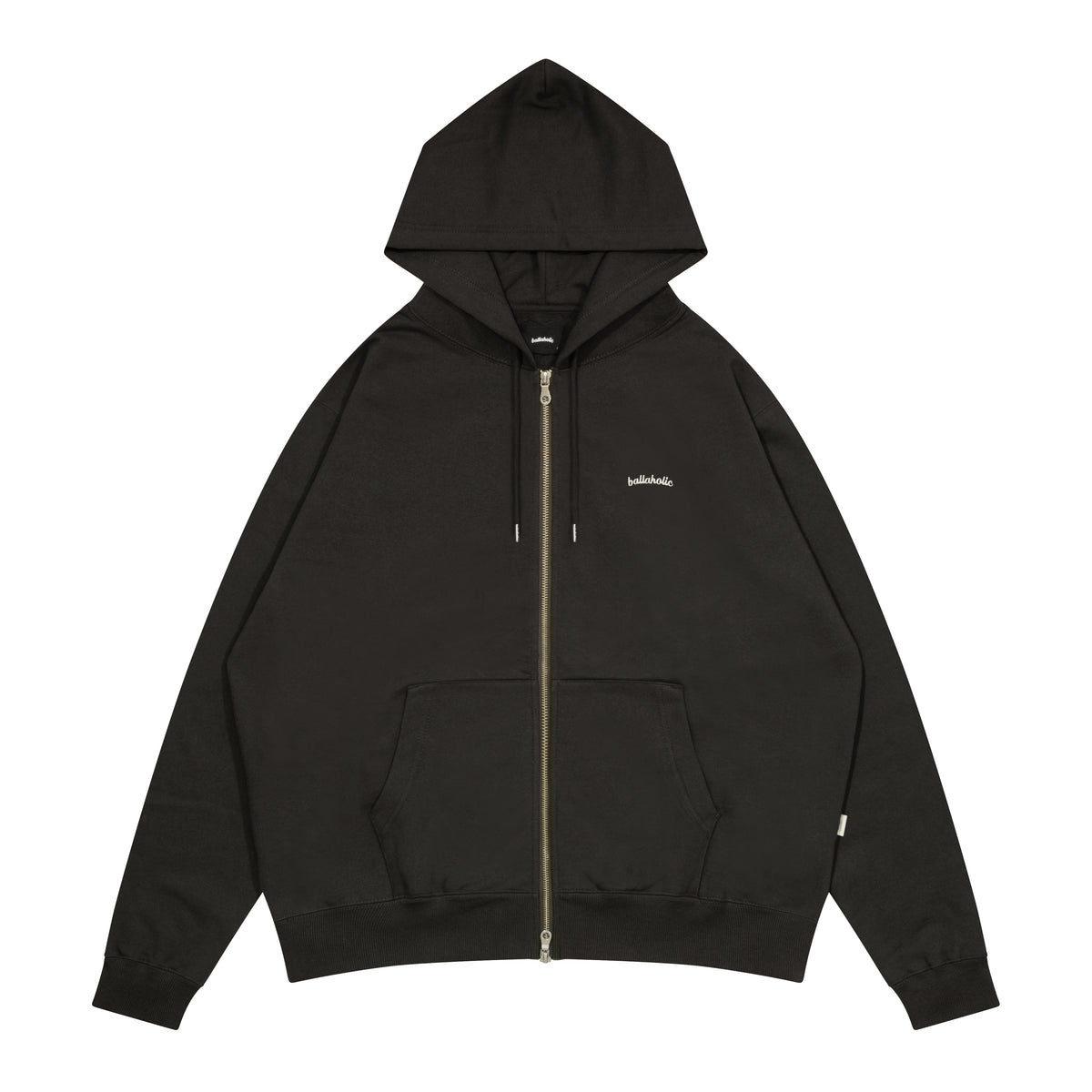 Small Logo Sweat Full Zip Hoodie (raven)