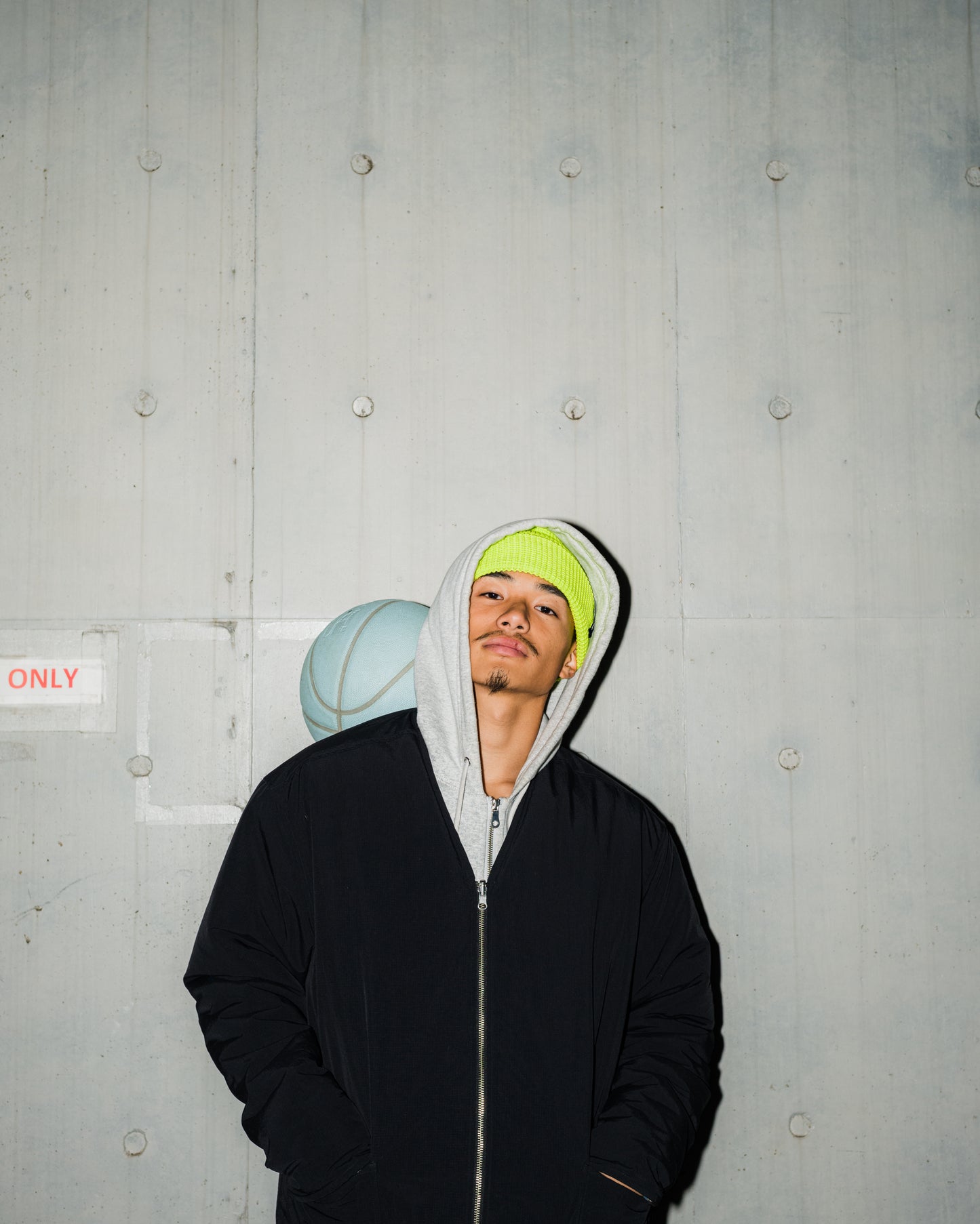 Logo Label Beanie (neon yellow)