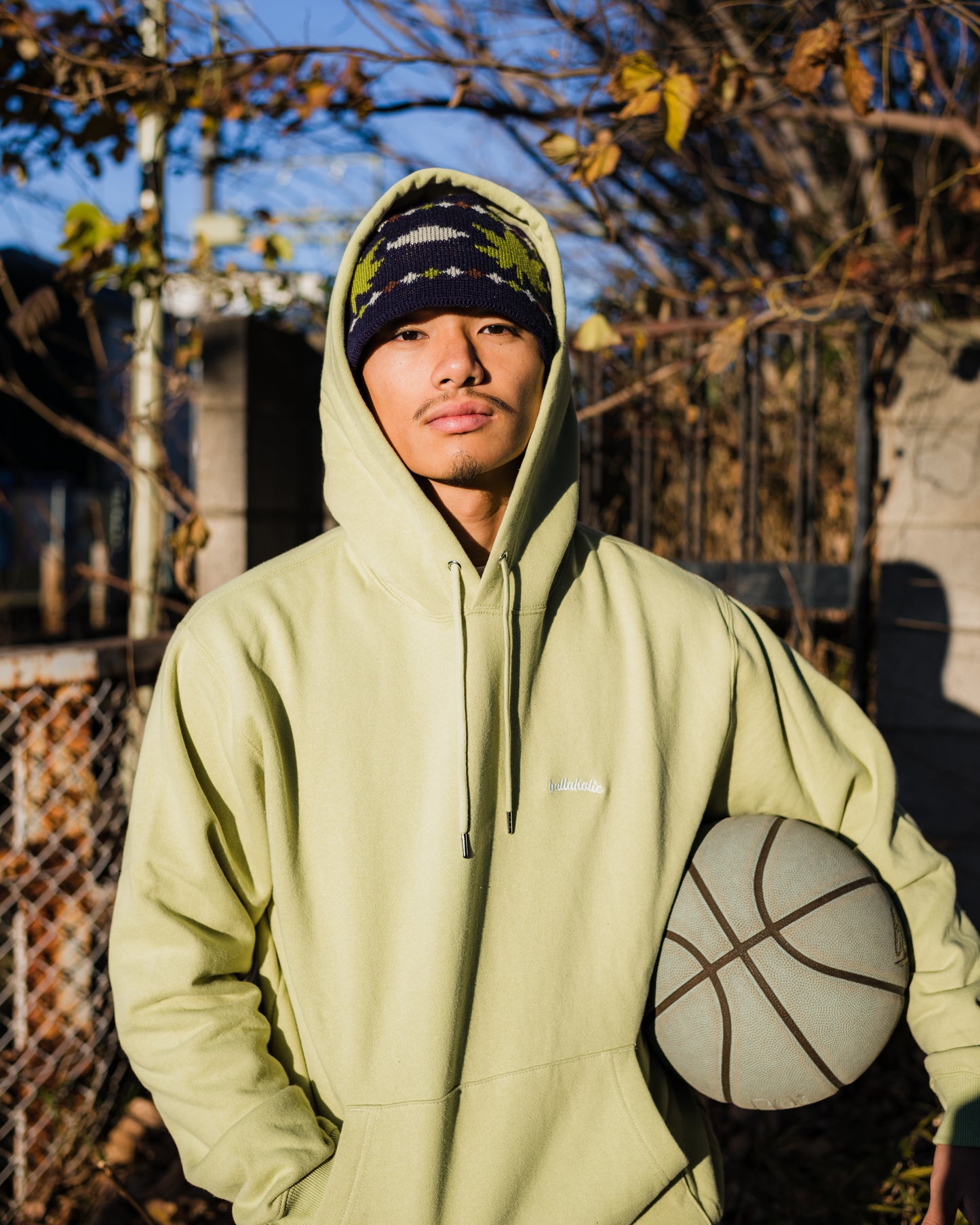 Small Logo Sweat Hoodie (pale green)