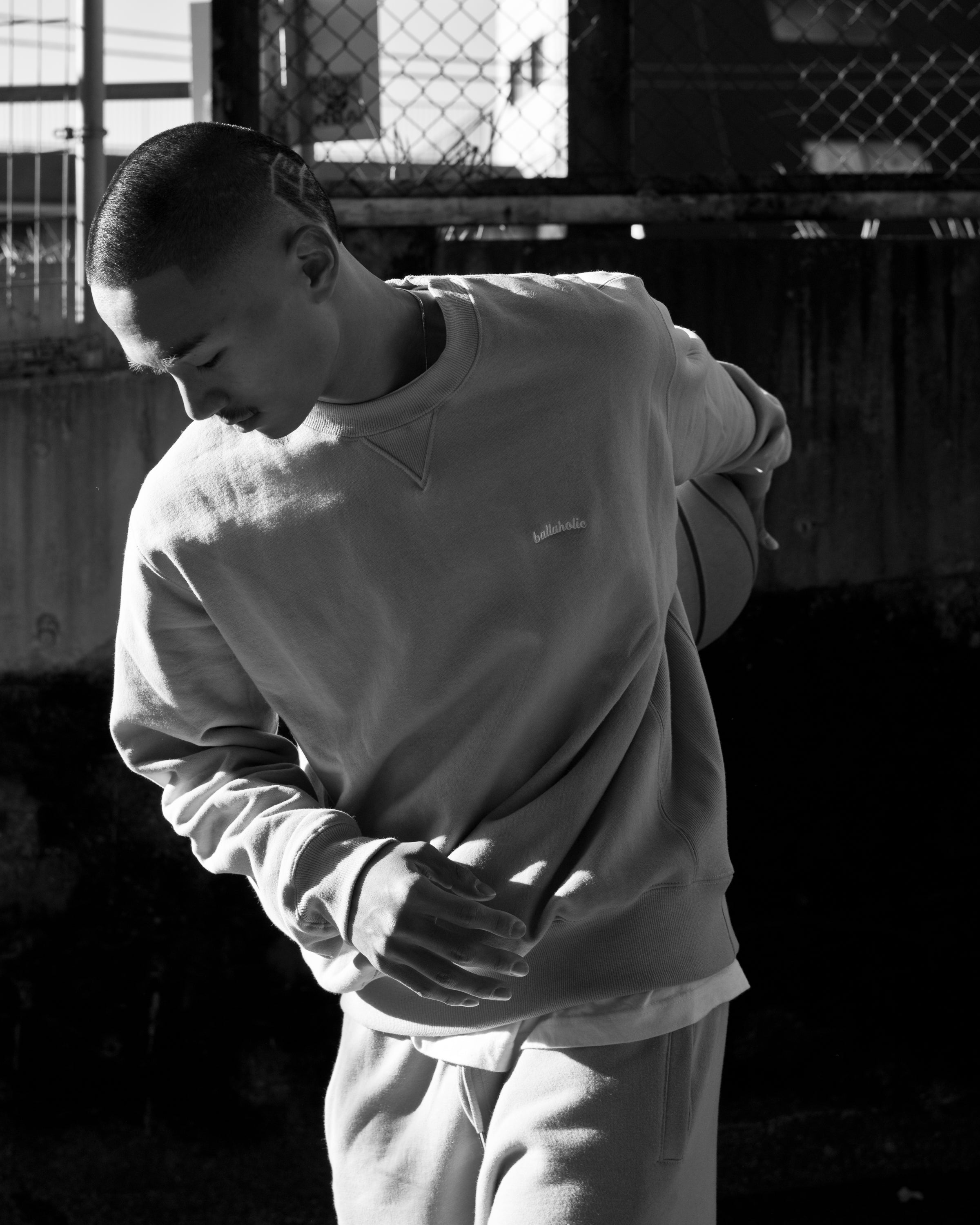 Small Logo Crew Sweatshirt (pale green) – ballaholicオンラインショップ