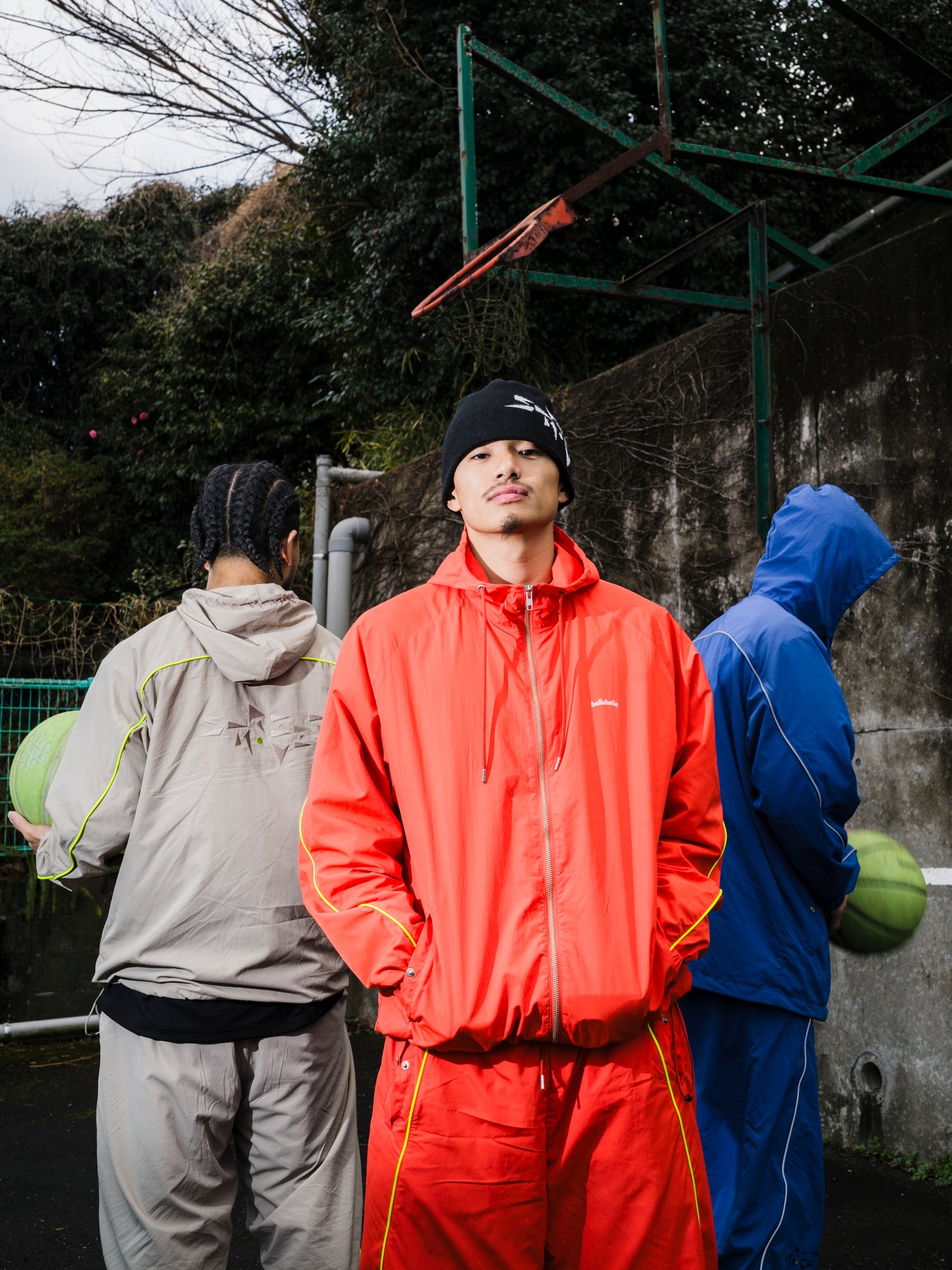 STREETMOVE Nylon Full Zip Jacket (taupe)