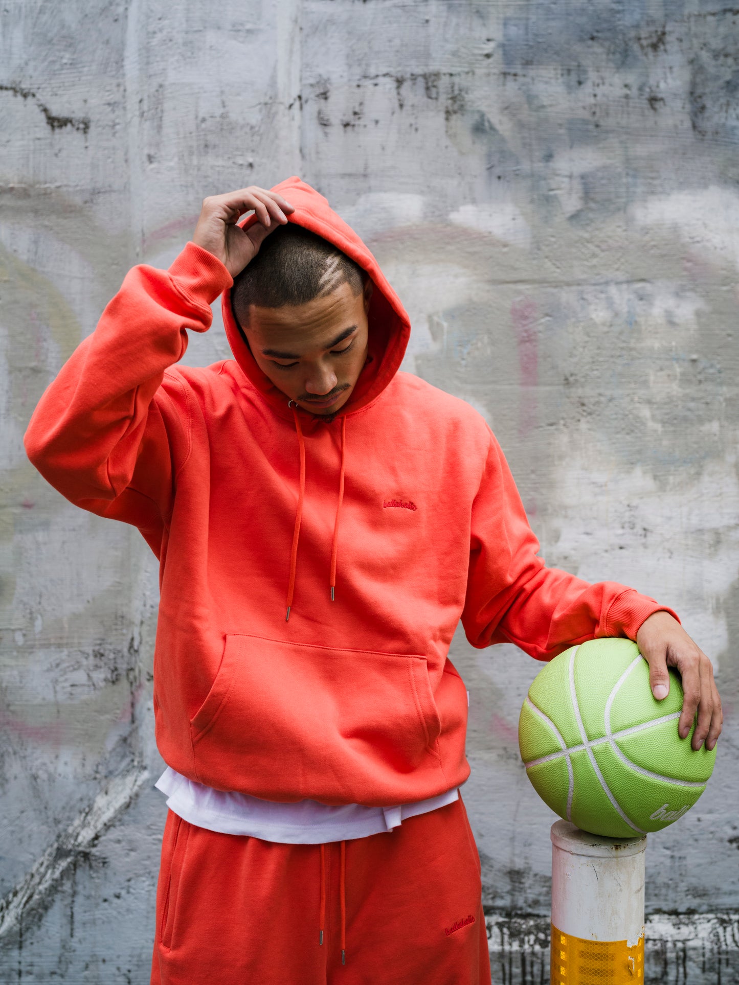 Small Logo Sweat Hoodie (orange)