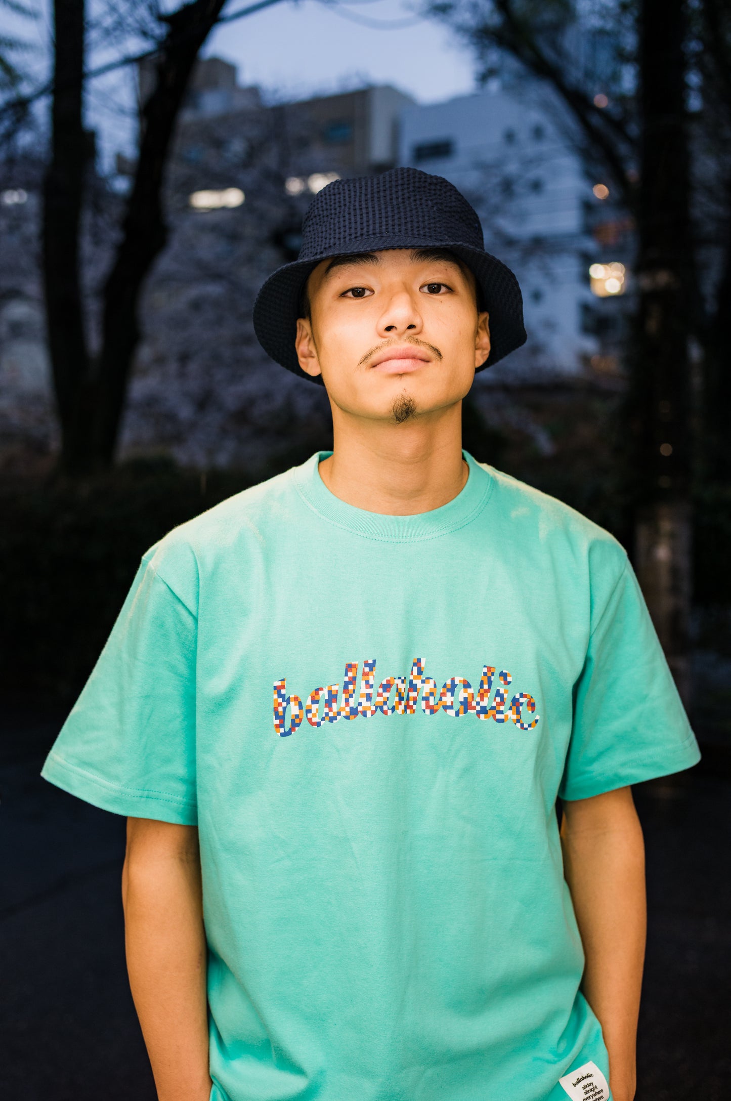 Digital Camo Logo Tee (mint green)