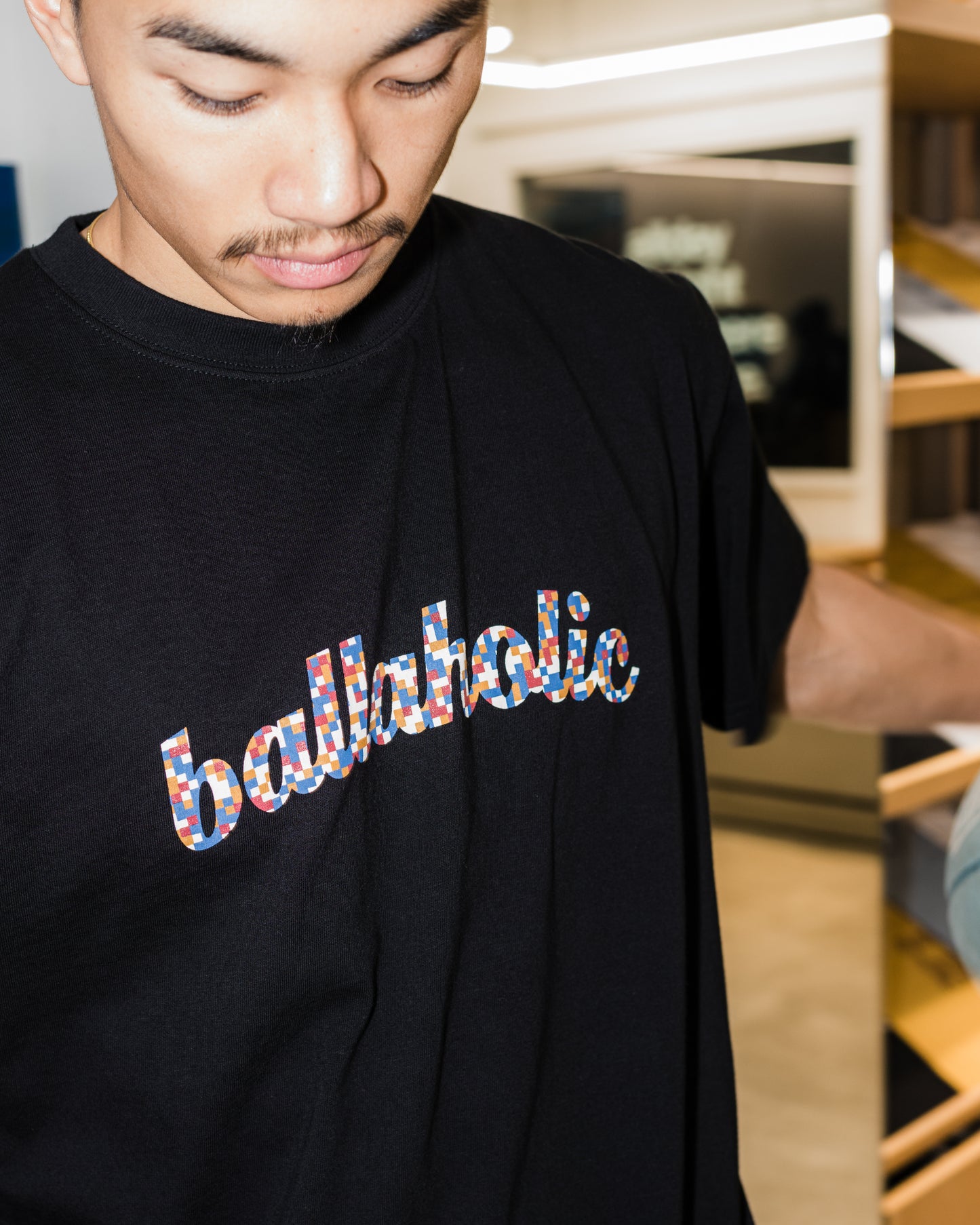 Digital Camo Logo Tee (black)