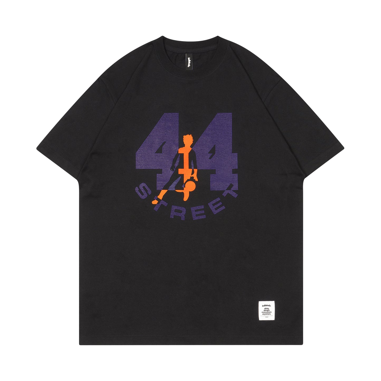 44STREET Tee (black/purple/orange)