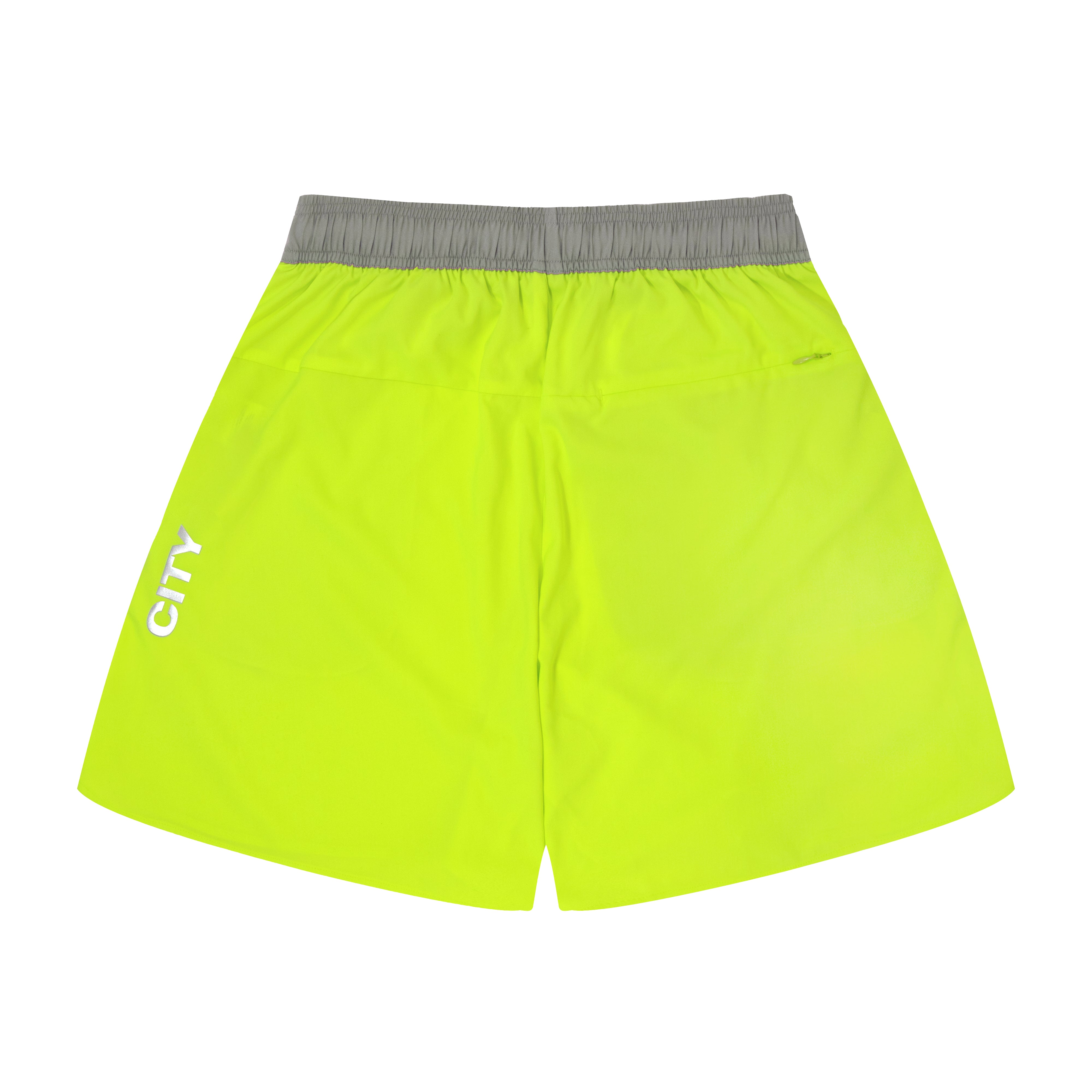 The Neighborhood Classic Zip Shorts (neon yellow) – ballaholic