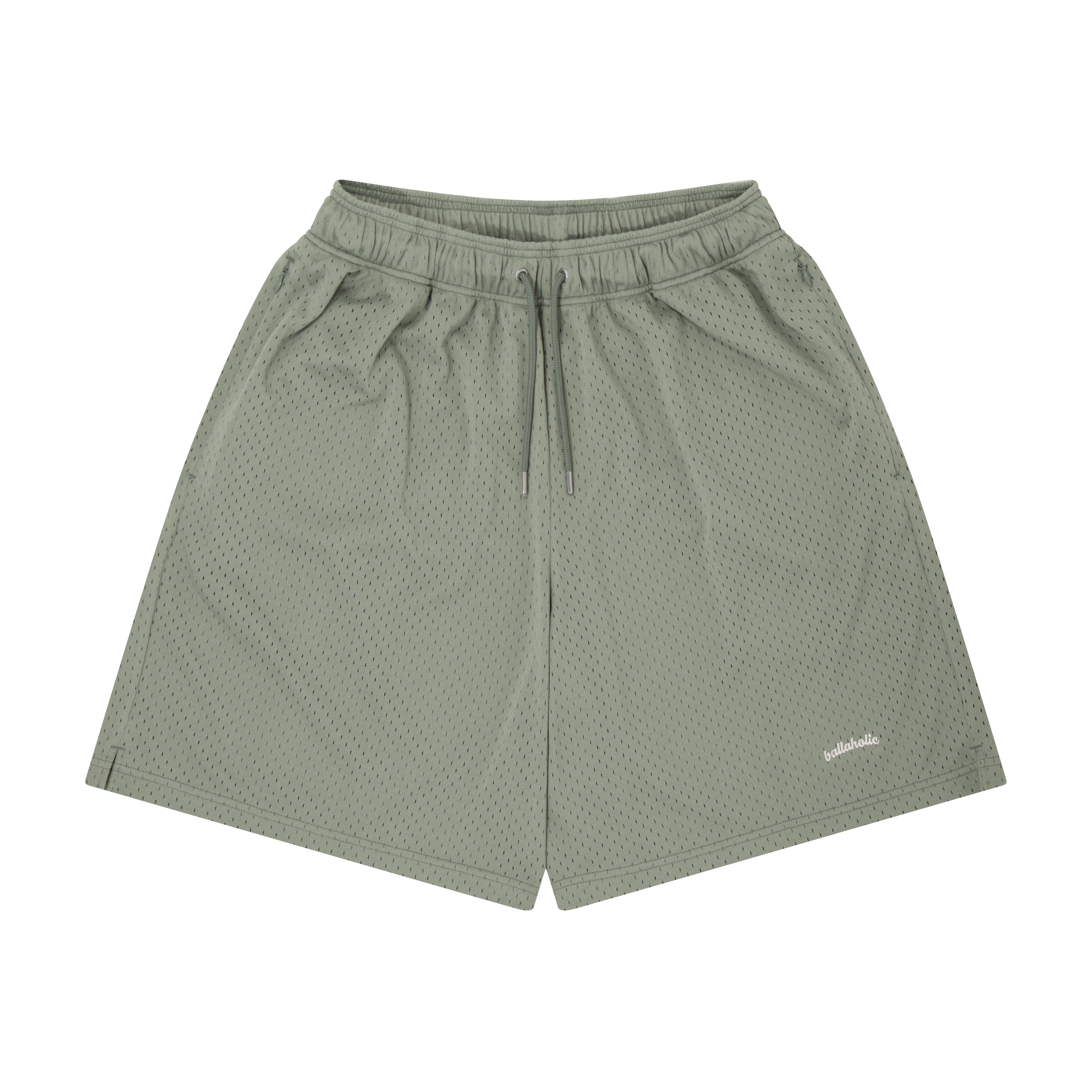 Logo Mesh Zip Shorts (gray) – ballaholicオンラインショップ