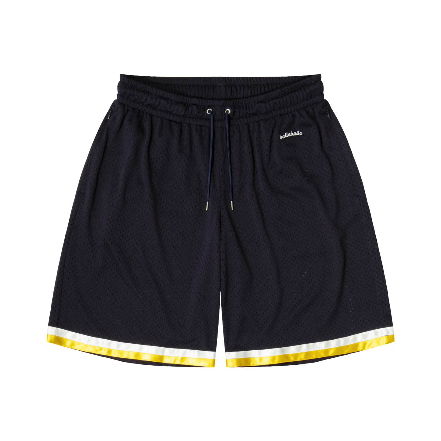 Tape Mesh Zip Shorts (navy)