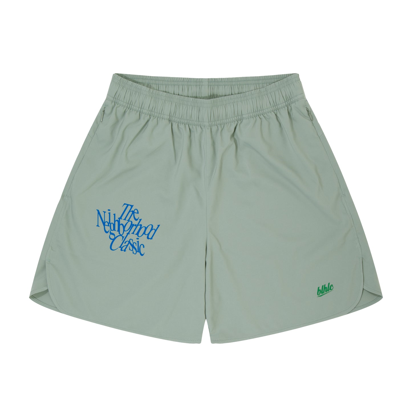 The Neighborhood Classic Zip Shorts (gray)