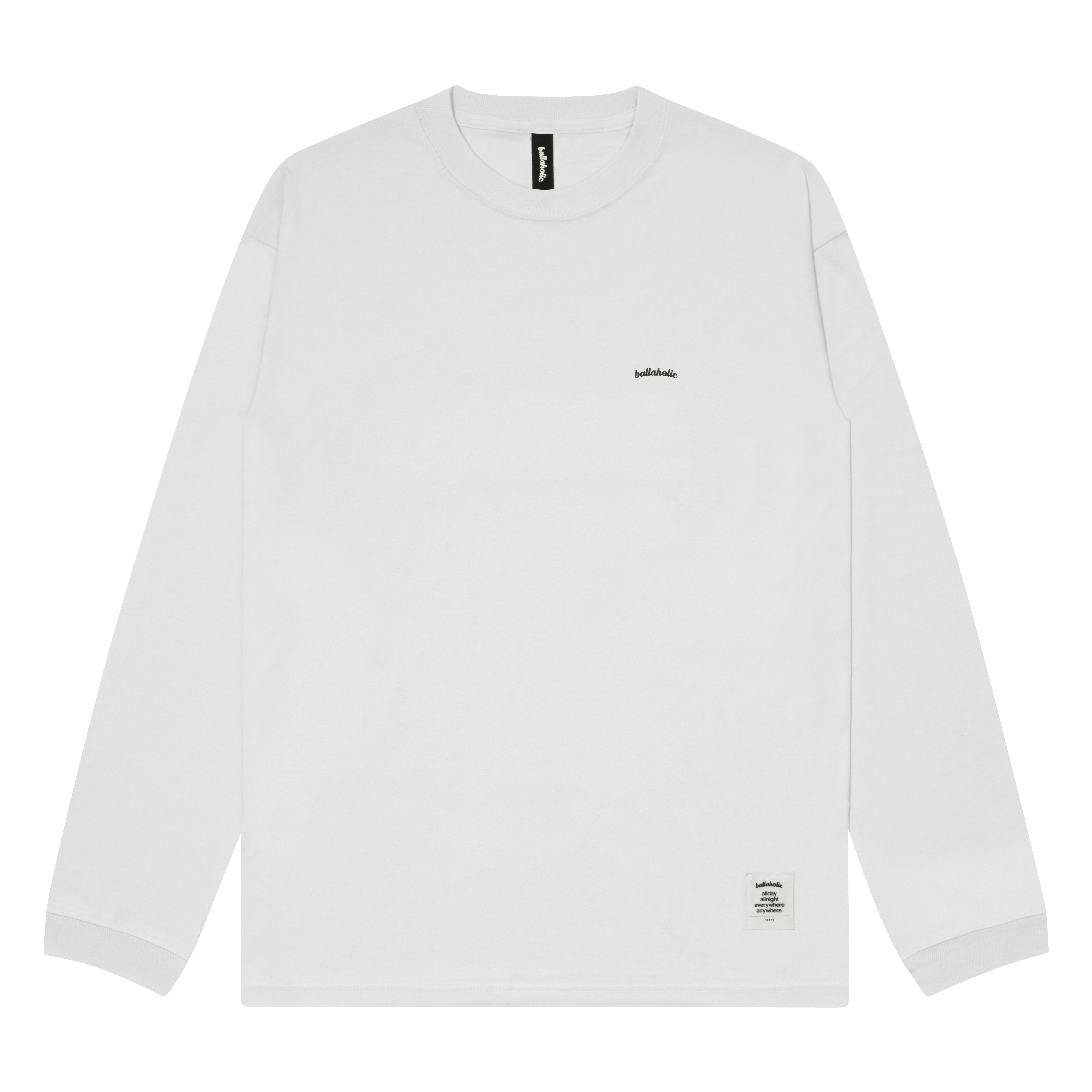 本日値下げballaholic Logo Long Tee SS15 Micro Logo Long Tee (white/black) – ballaholicオンラインショップ