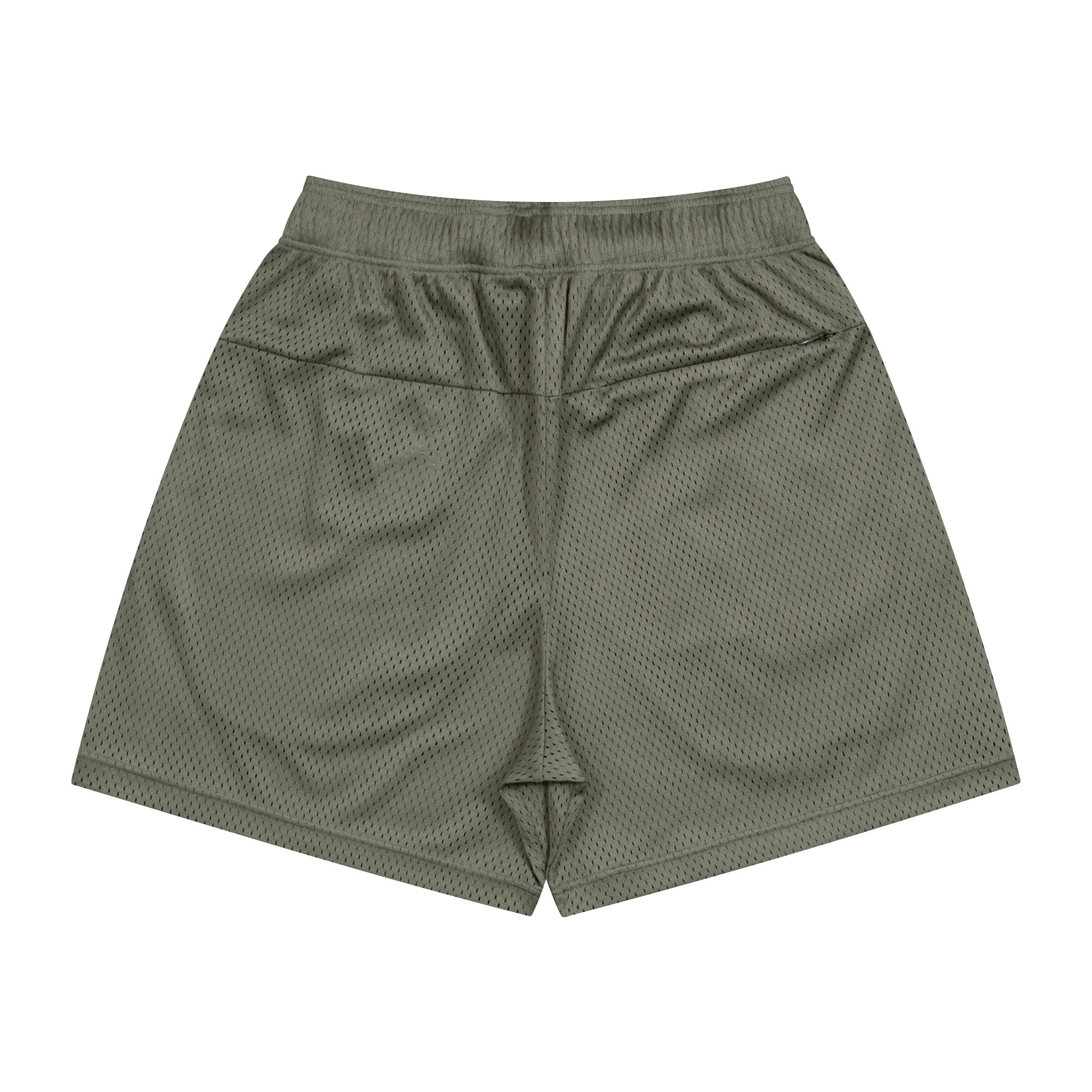 College Logo Mesh Zip Shorts (olive) – ballaholicオンラインショップ