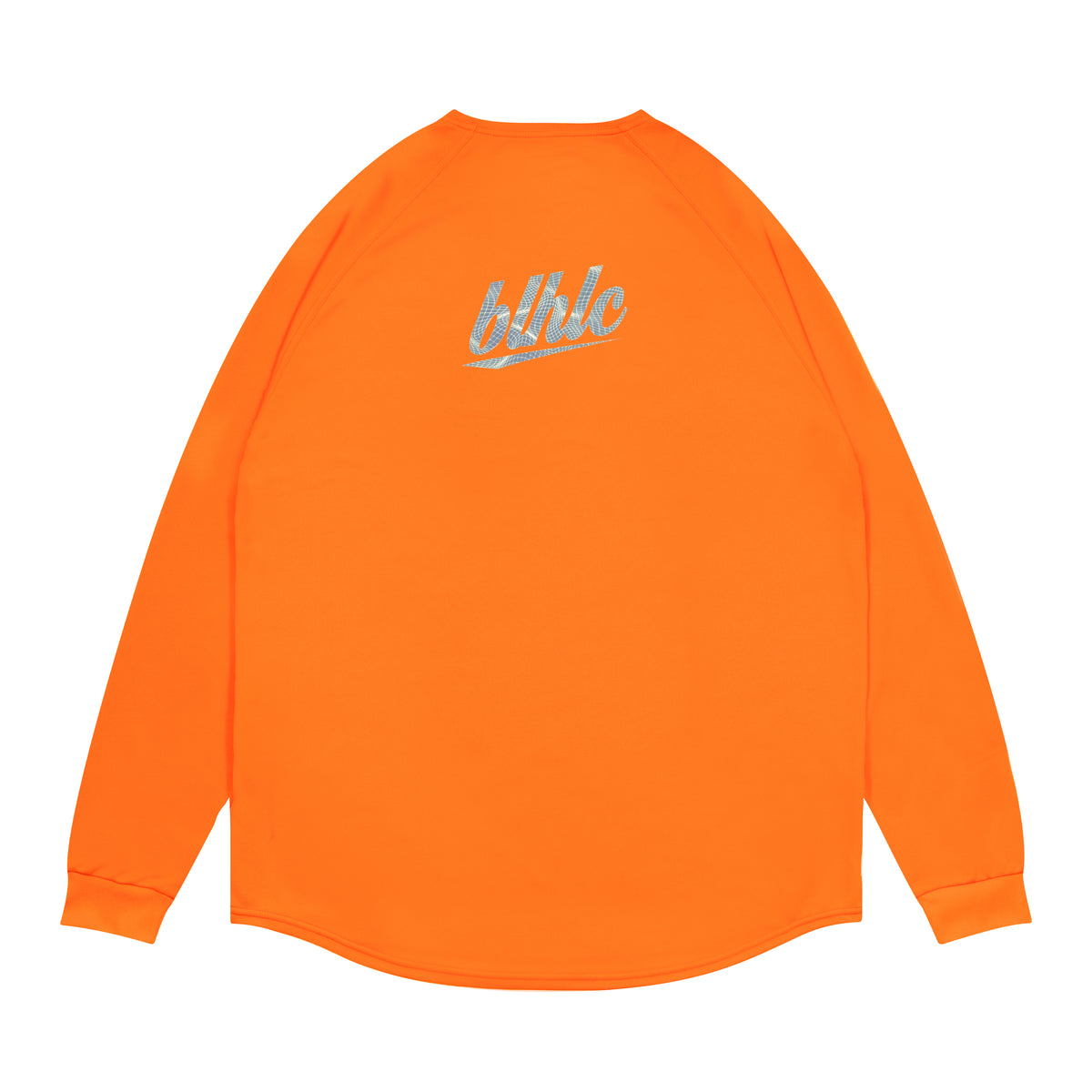 3D-Net blhlc Back Print Cool Long Tee (orange/mosaic blue/white)