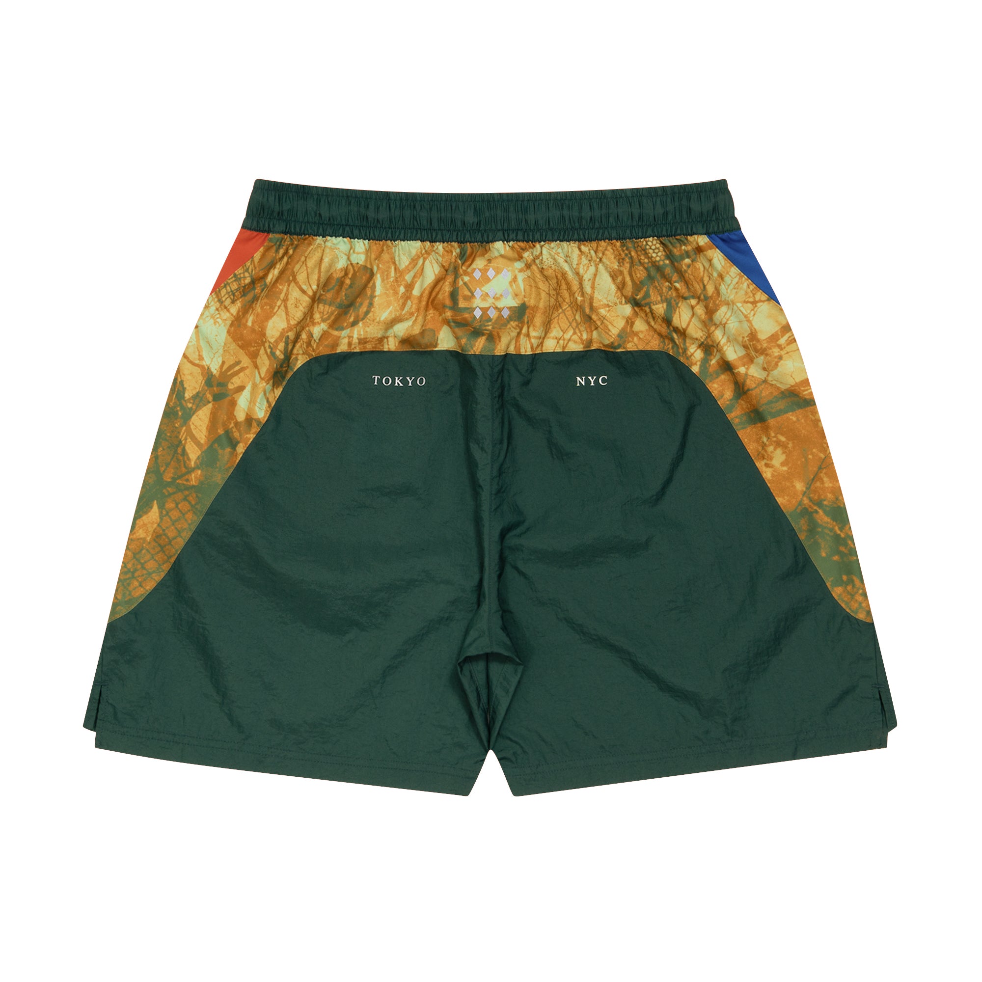 W Face Zip Shorts (court green)