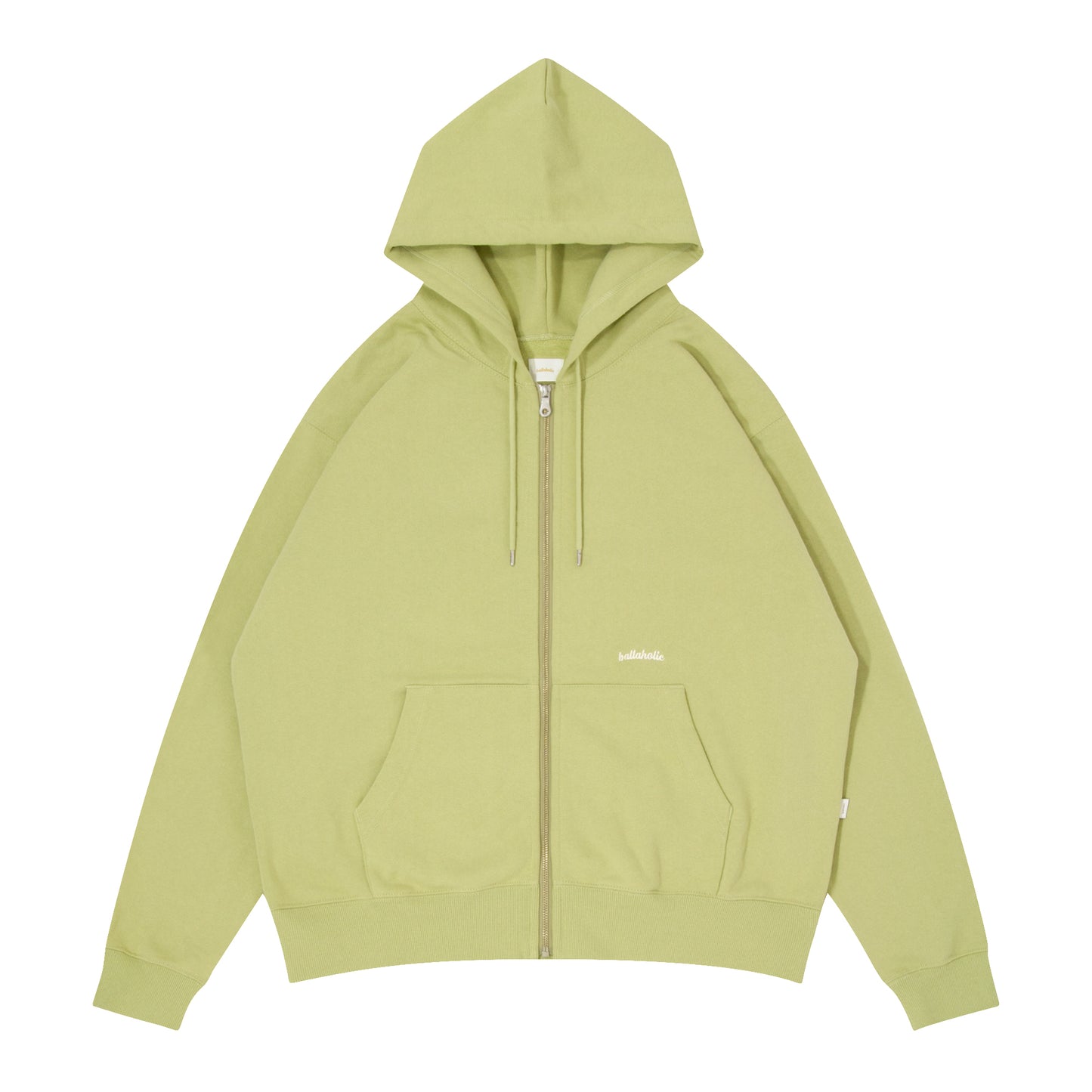 Small Logo Sweat Full Zip Hoodie (pale green)