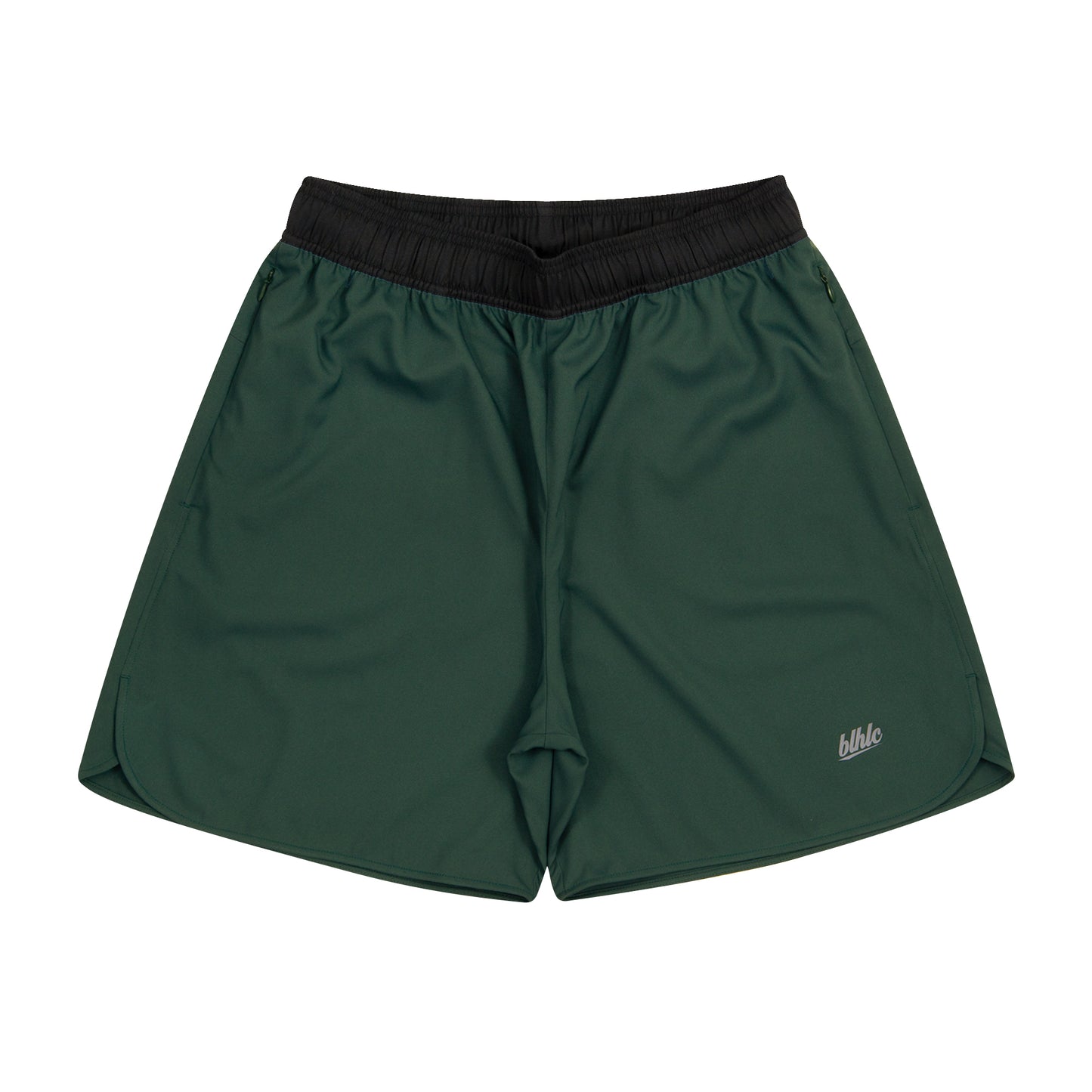 The Neighborhood Classic Zip Shorts (dark green)