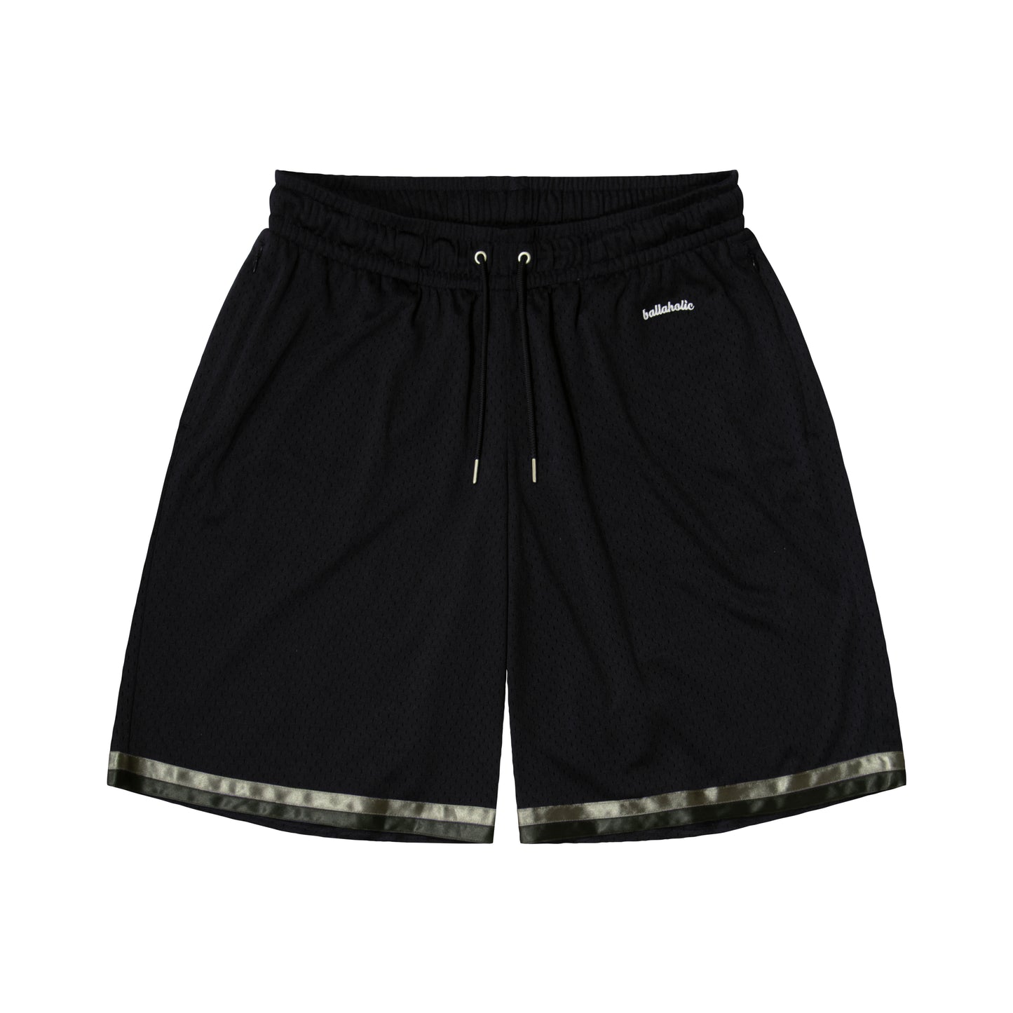 Tape Mesh Zip Shorts (black)