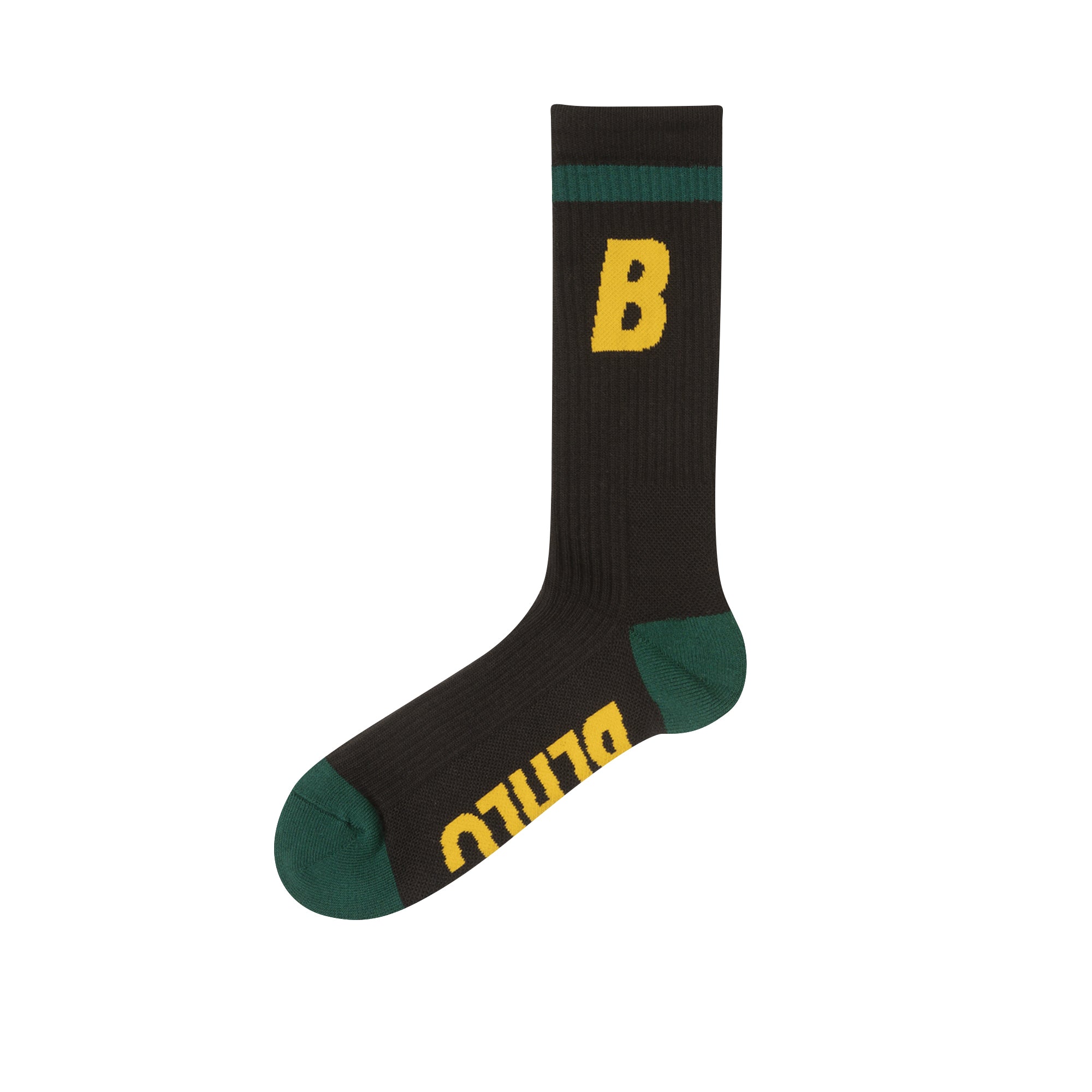 B Socks (black/yellow/dark green) – ballaholicオンラインショップ