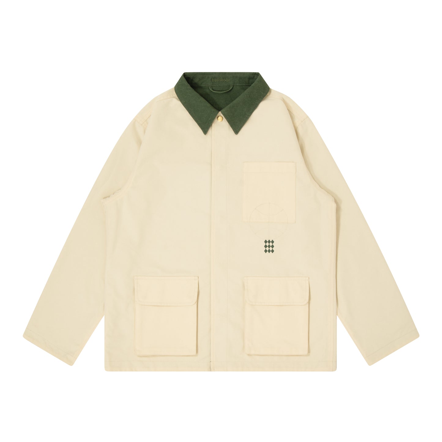 Reversible Coverall Jacket (ivory/green)