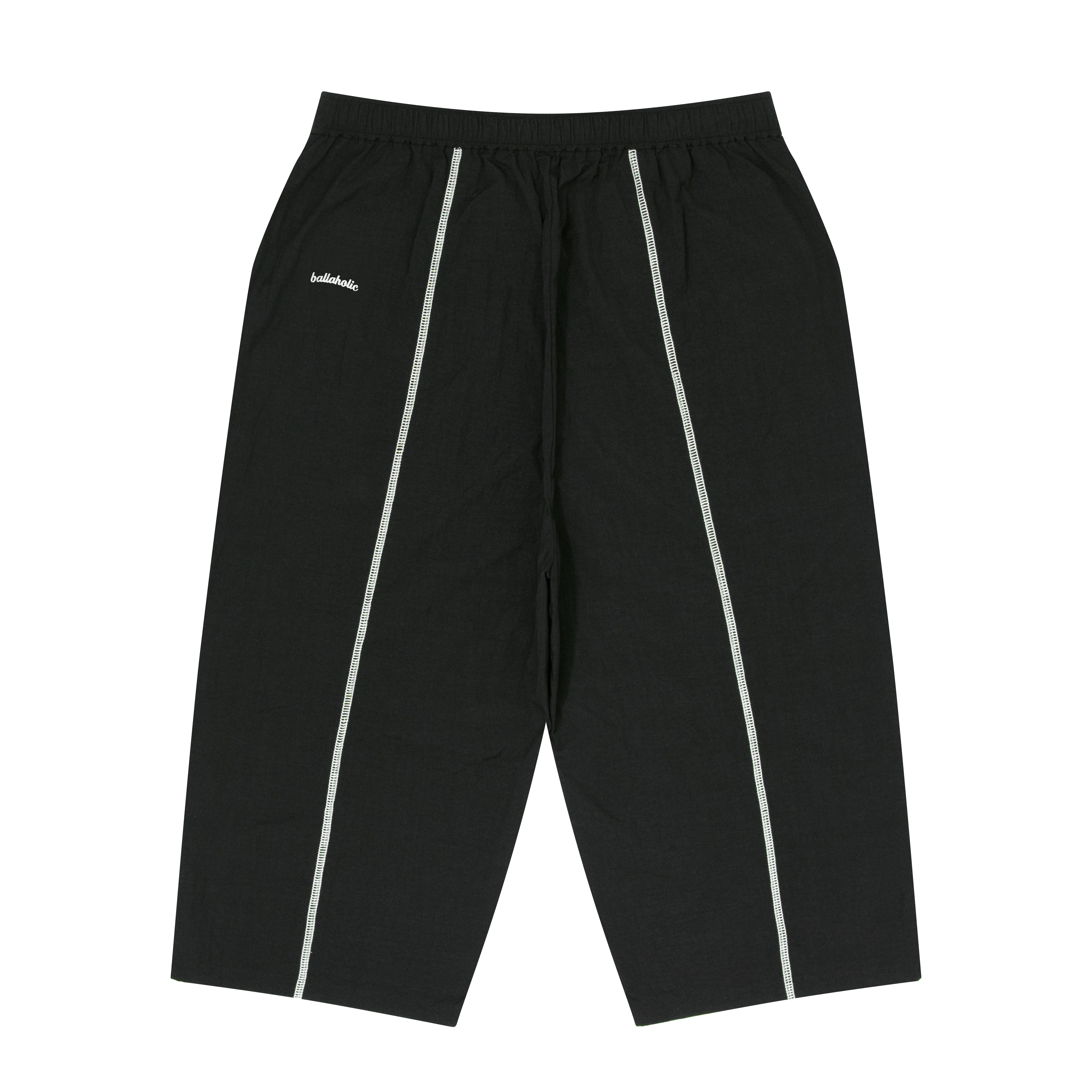 Logo Nylon Cropped Pants (black) – ballaholicオンラインショップ