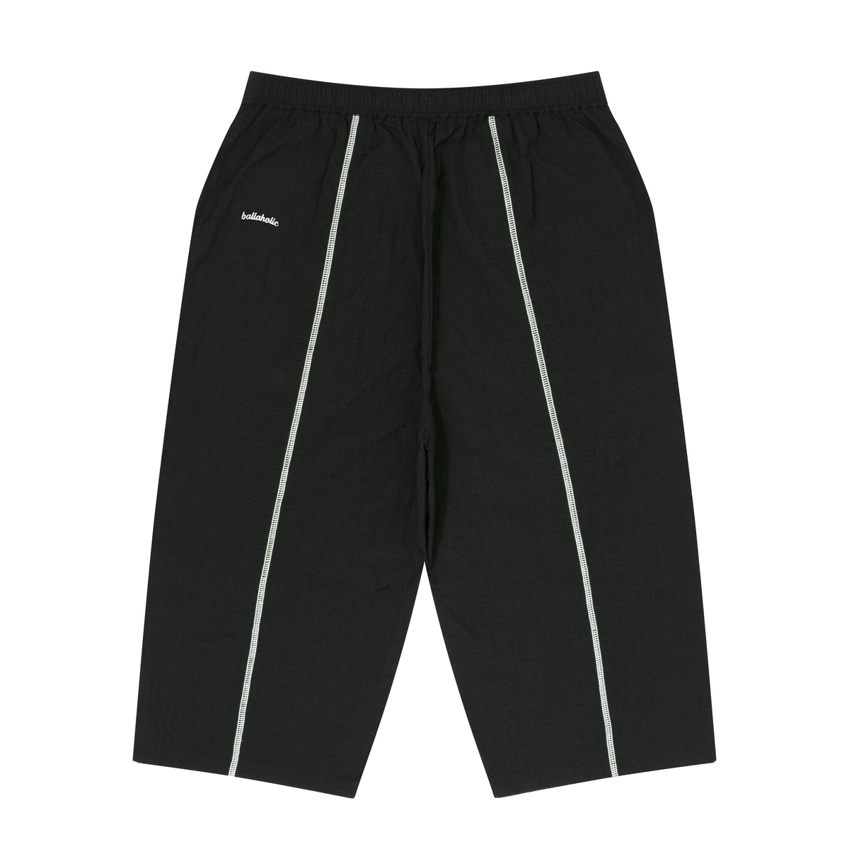 Logo Nylon Cropped Pants (black)