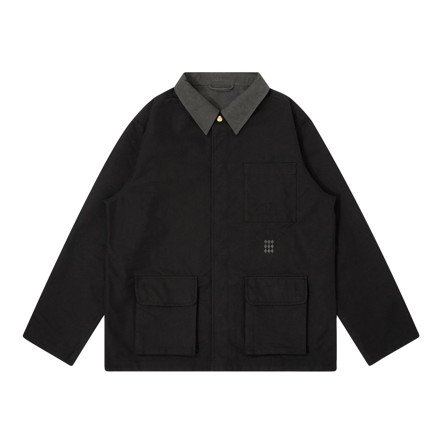 Reversible Coverall Jacket (black/dark gray)