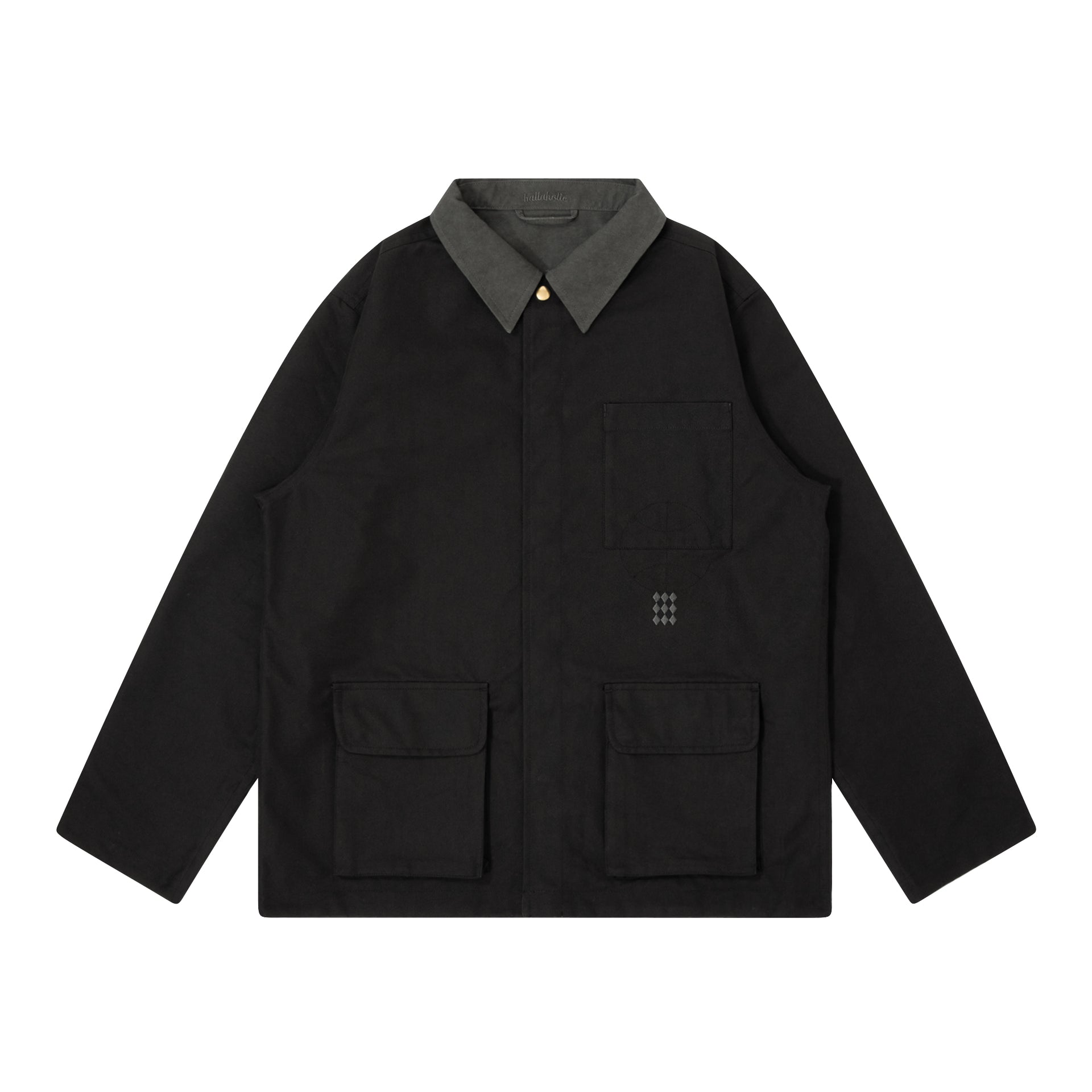 Reversible Coverall Jacket (black/dark gray) – ballaholic 