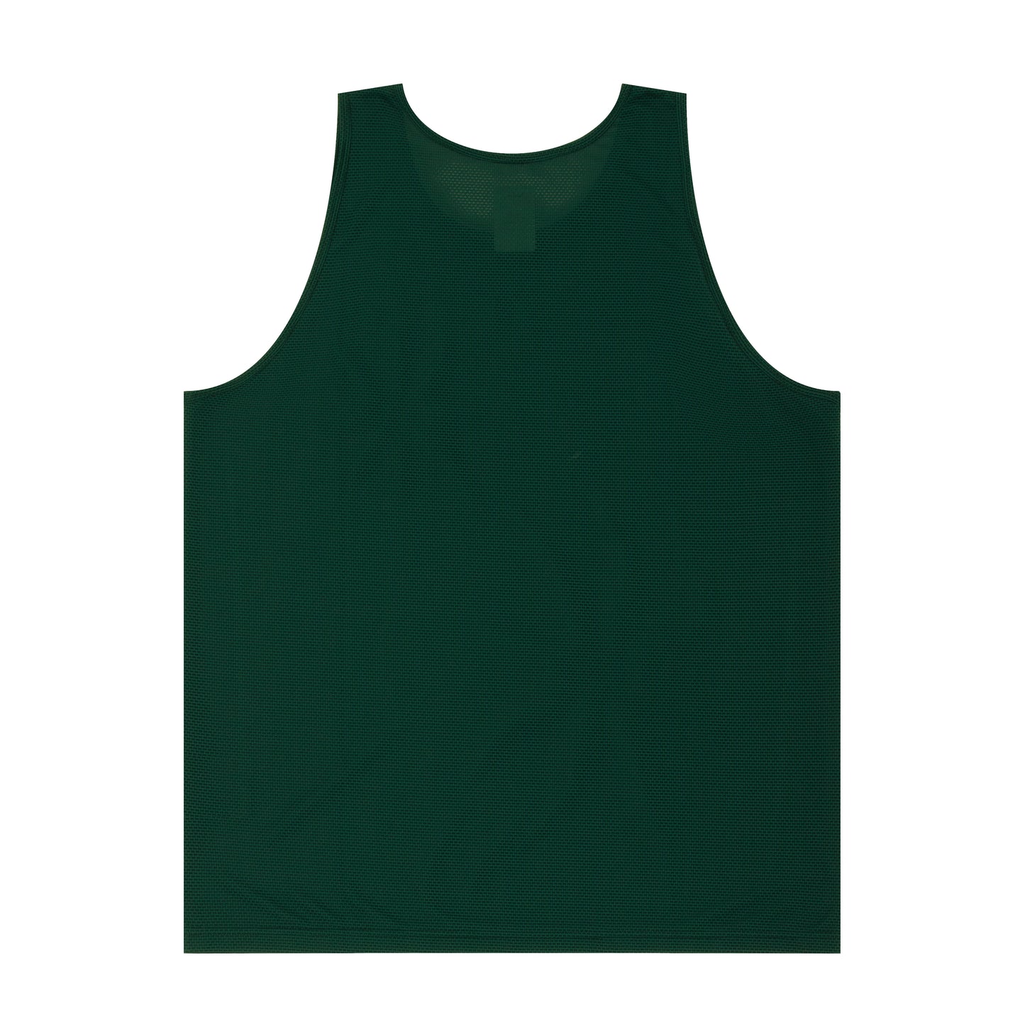 Knit Mesh Ball Panel Flower Tank Top (dark green)