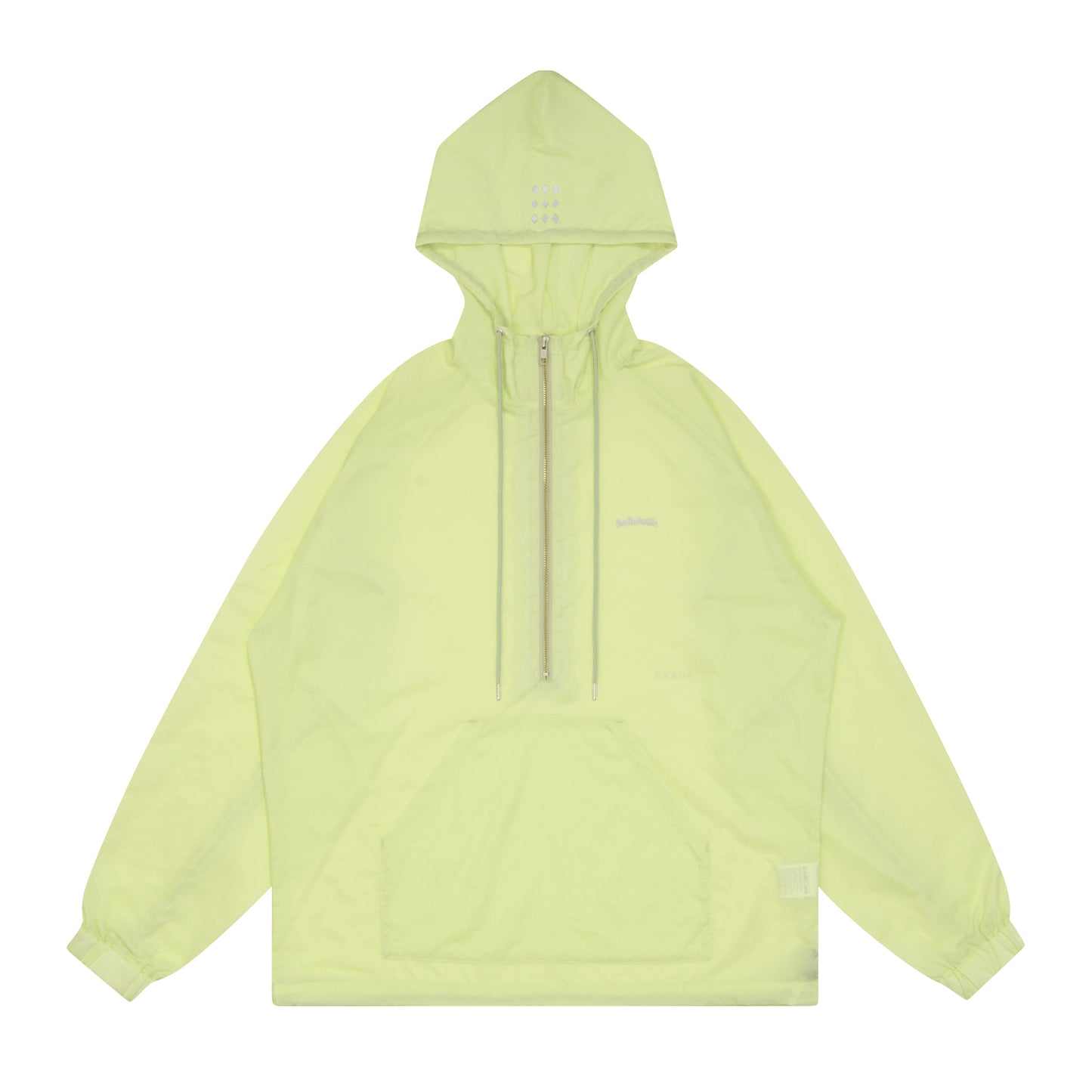 W Face Half Zip Pull Over (lime cream)