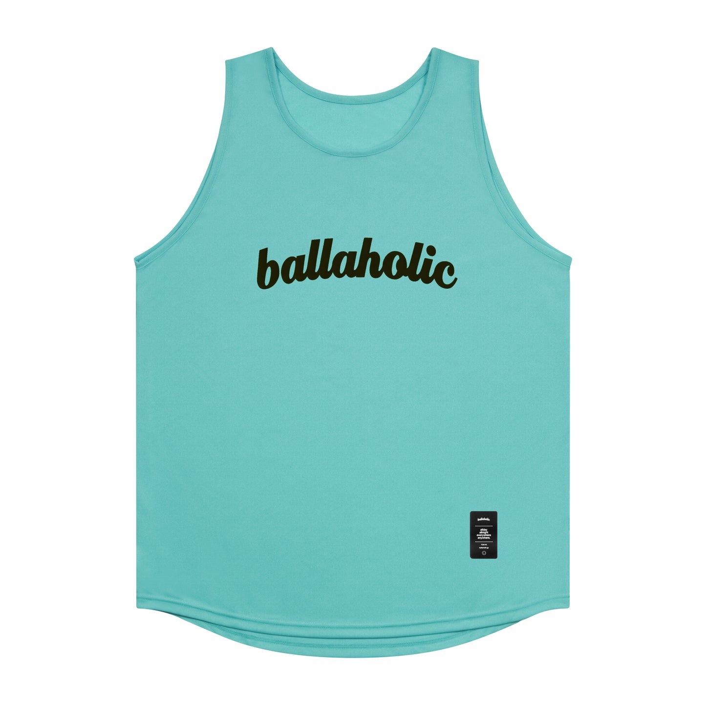 Logo Tank Top (aqua blue/black)
