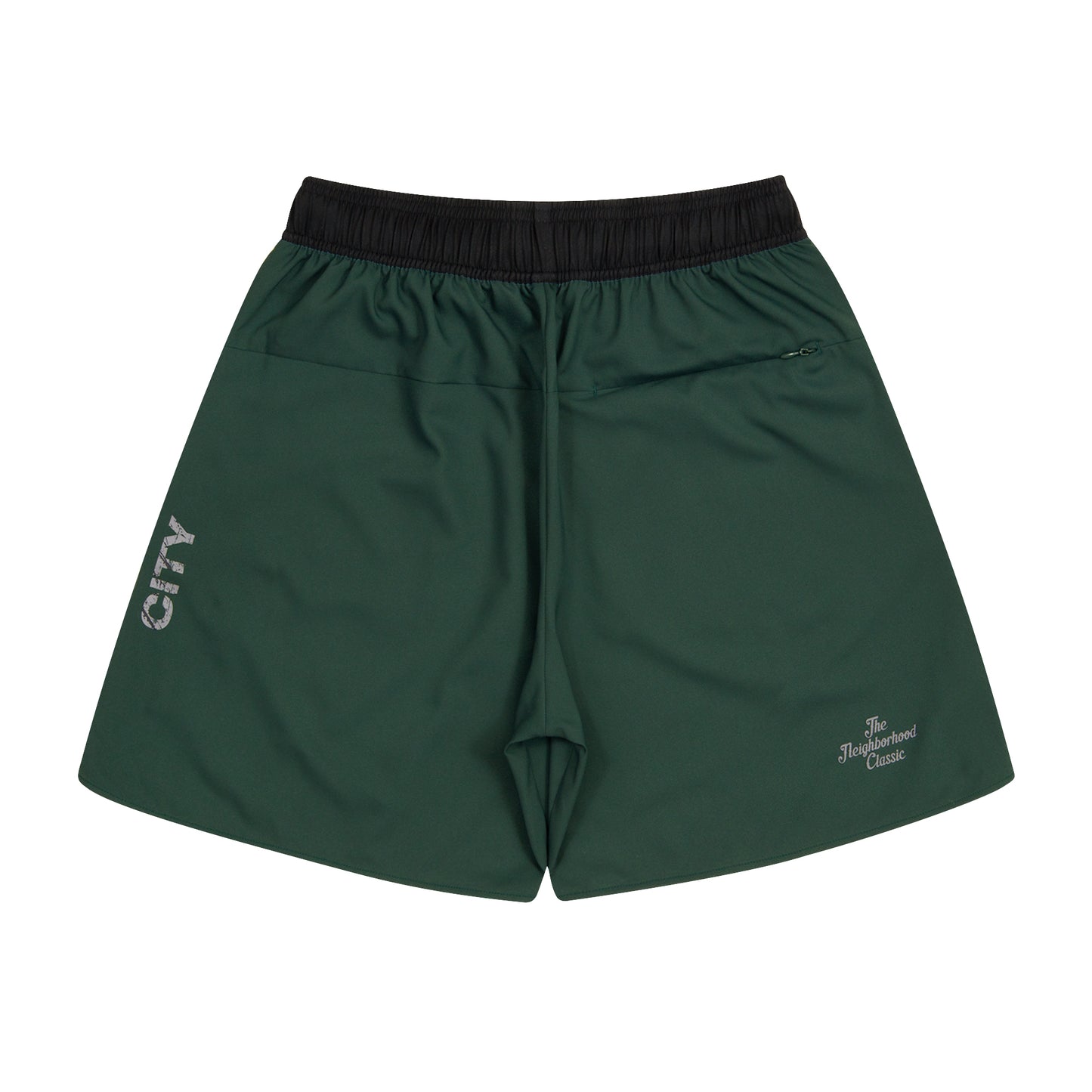 The Neighborhood Classic Zip Shorts (dark green)