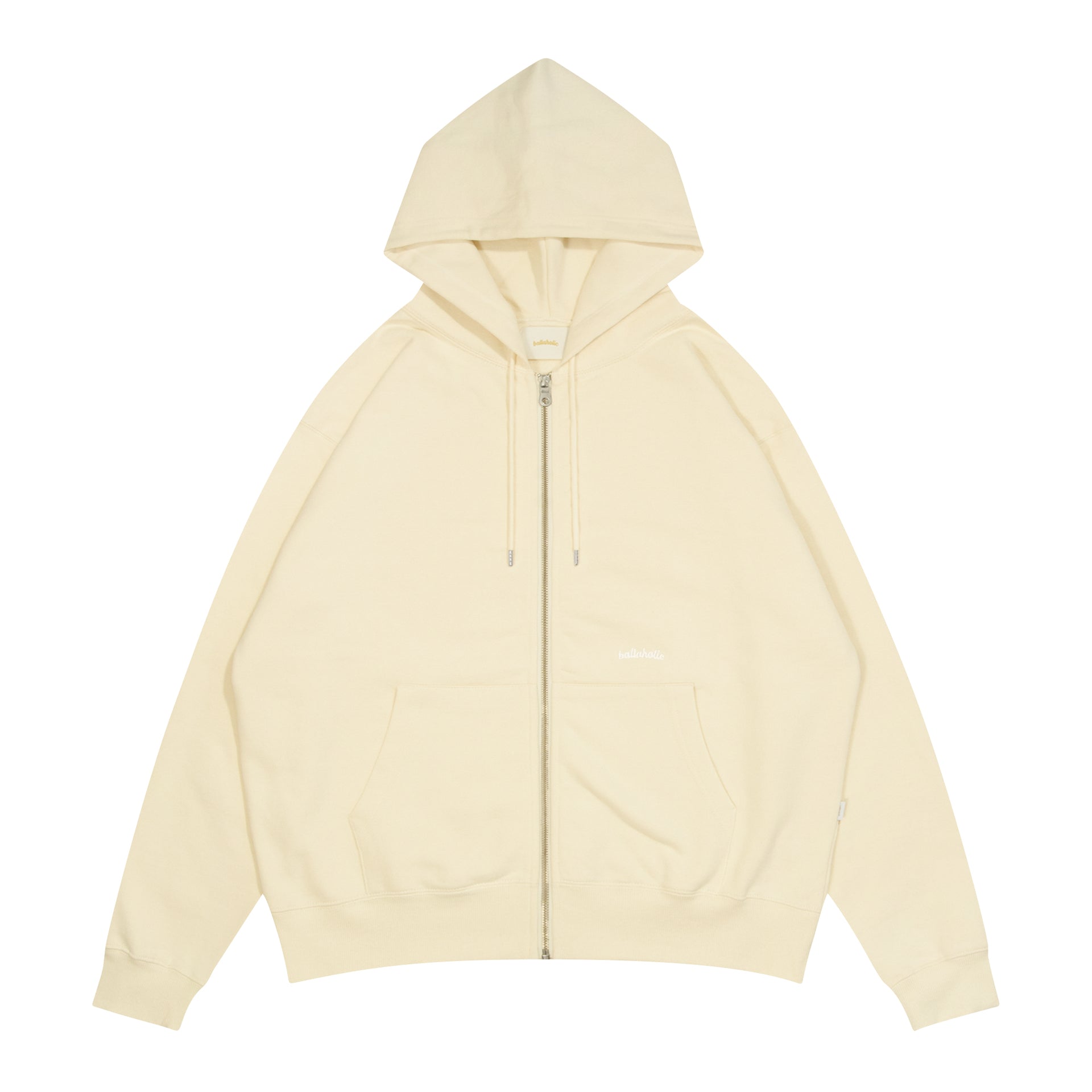 Small Logo Sweat Full Zip Hoodie (ivory) – ballaholicオンライン 