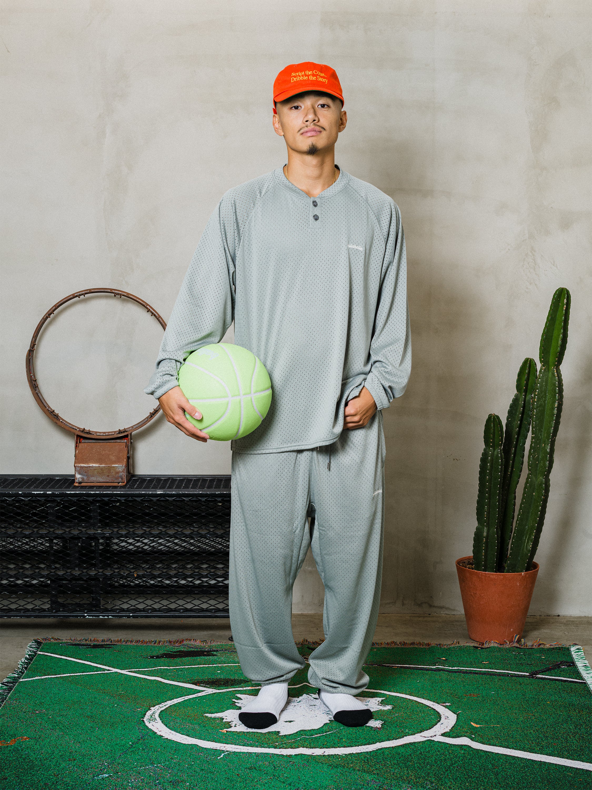 Logo Mesh Long Pants (navy) – ballaholicオンラインショップ