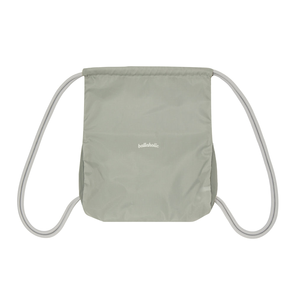 Logo Zip Pocket Gymsack (gray) – ballaholicオンラインショップ
