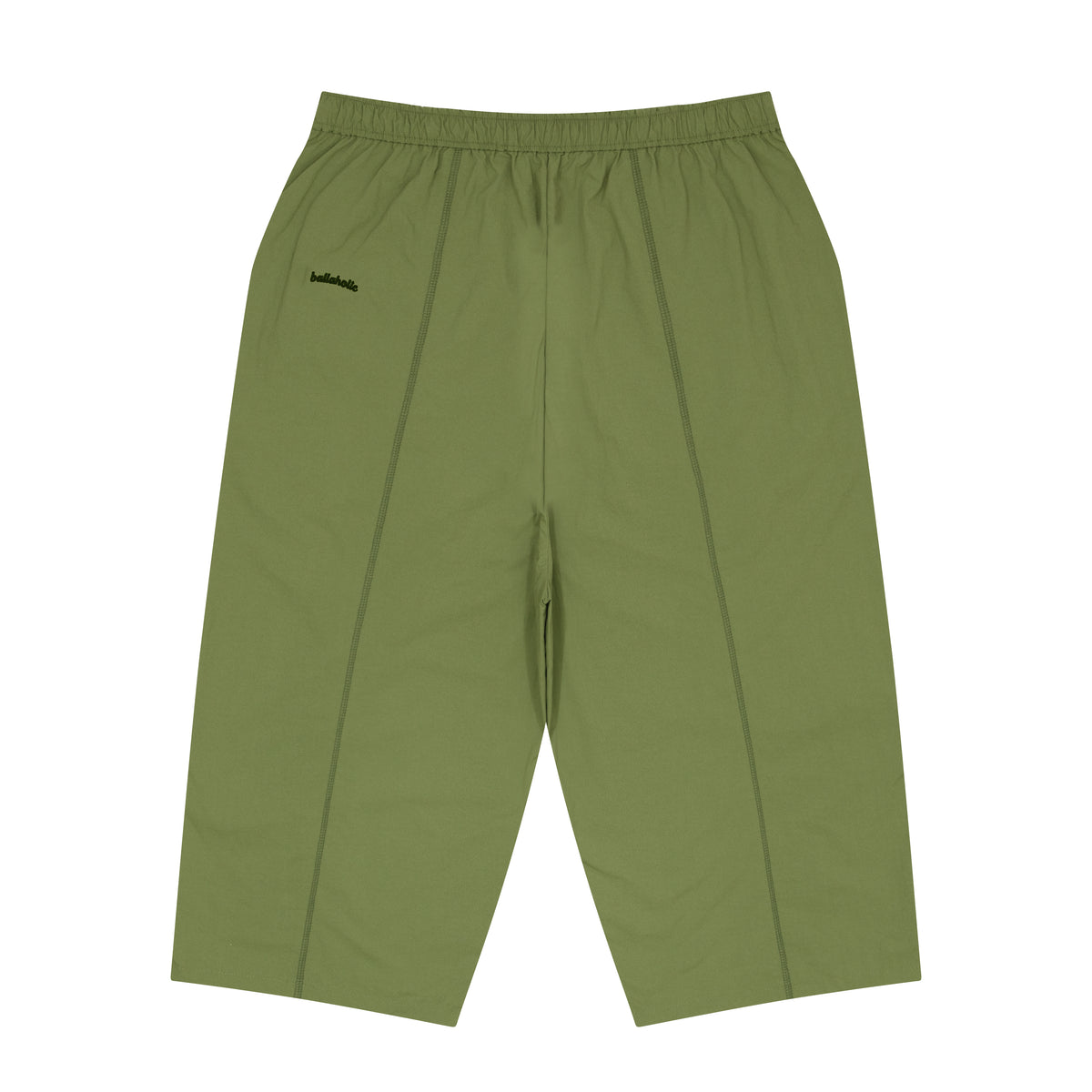 Logo Nylon Cropped Pants (light olive)