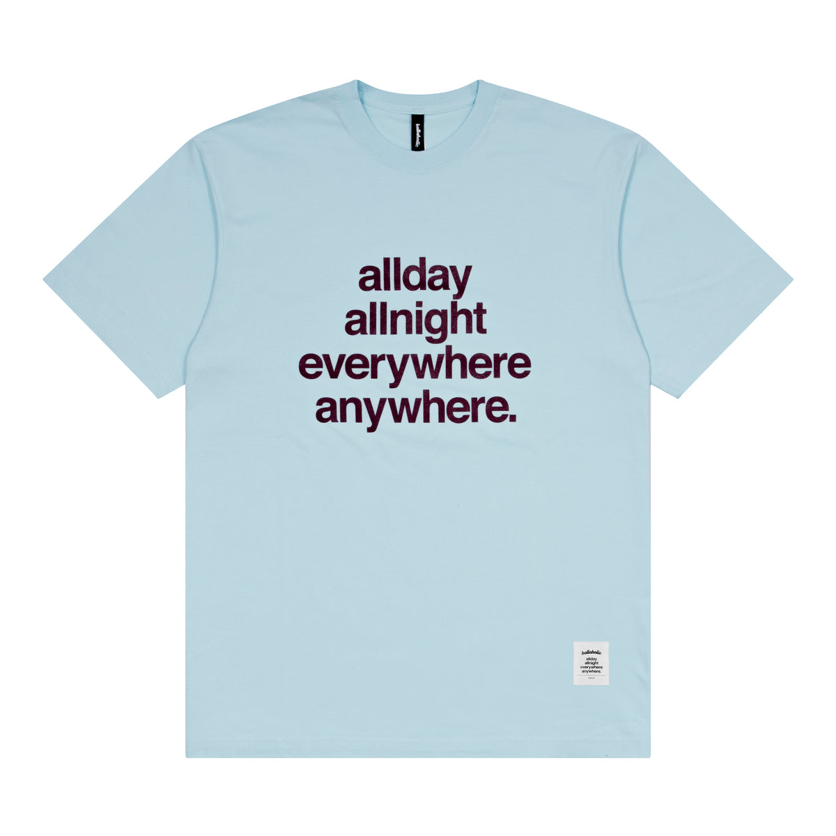 Concept Tee (light blue/dark maroon)